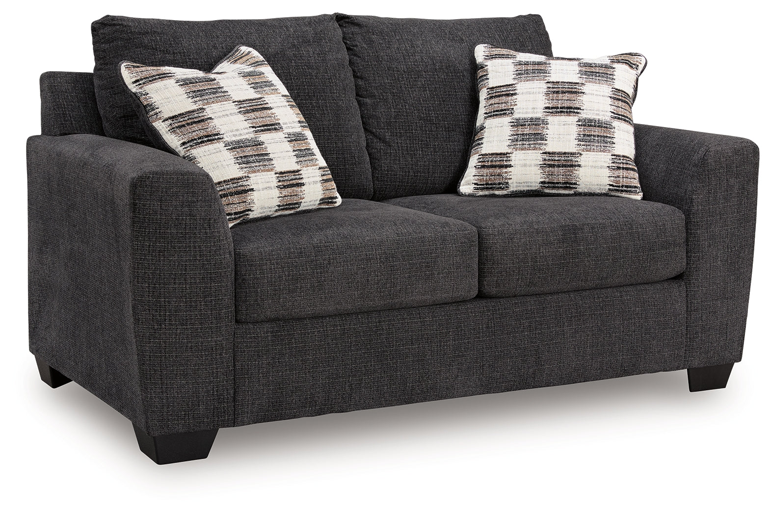 Loreo Ebony Sofa and Loveseat - Image 4