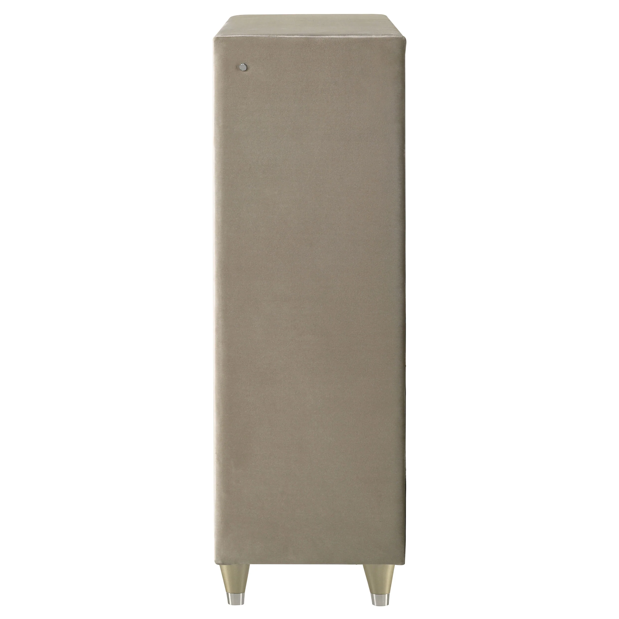 Lorient Ivory/Camel 5-drawer LED Chest of Drawers - Image 5