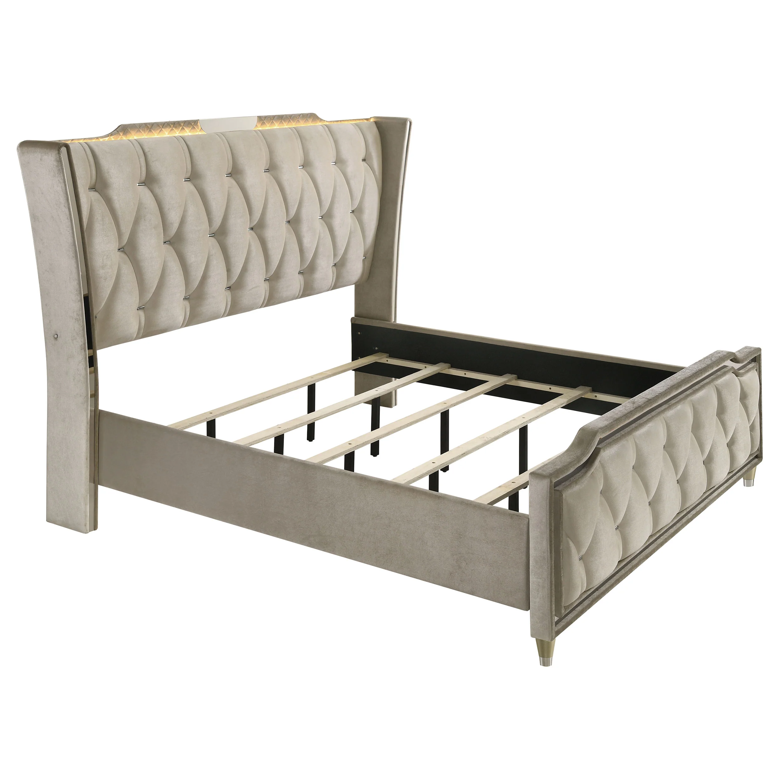 Lorient Ivory/Camel 5-piece Eastern King Bedroom Set - Image 3