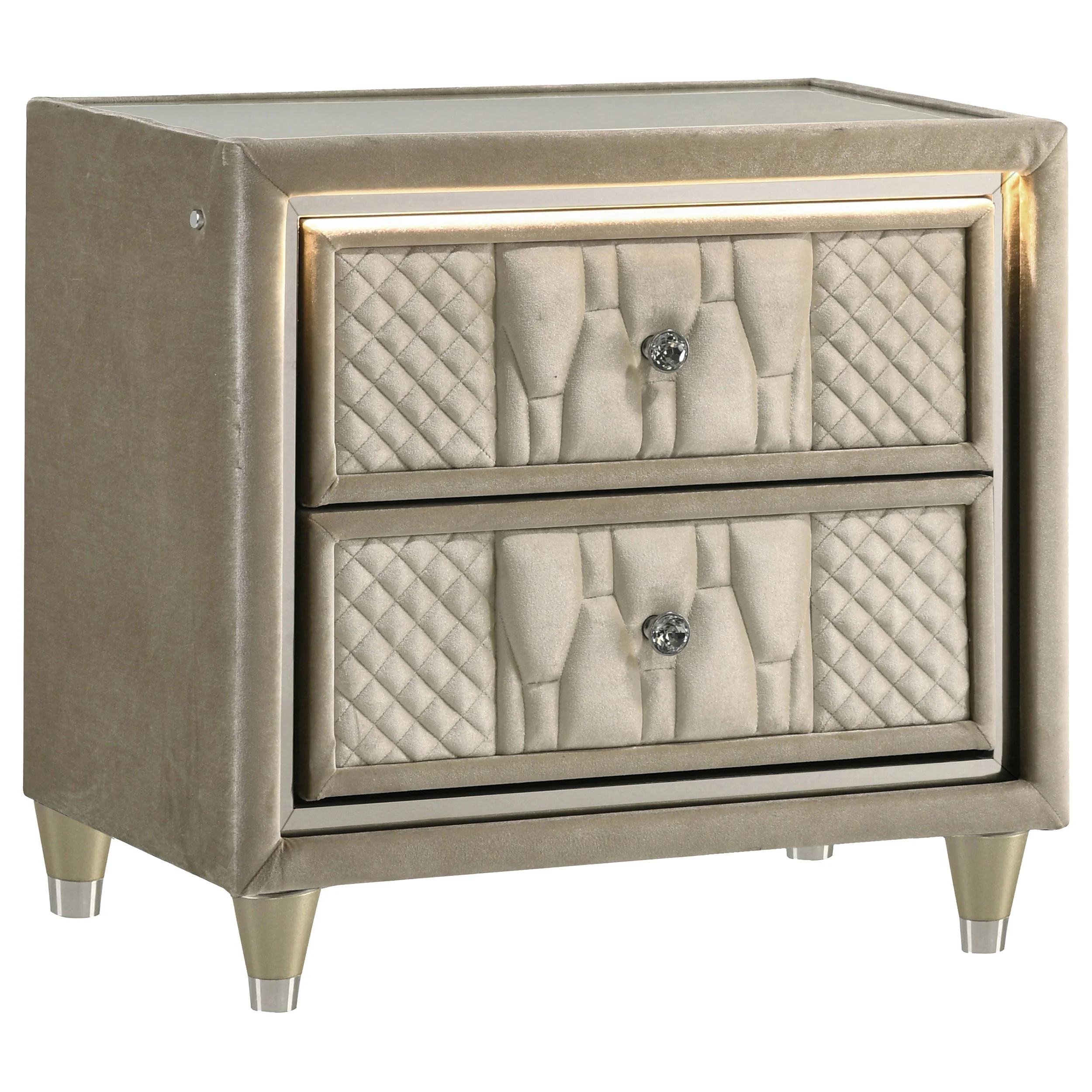 Lorient Ivory/Camel 5-piece Eastern King Bedroom Set - Image 5