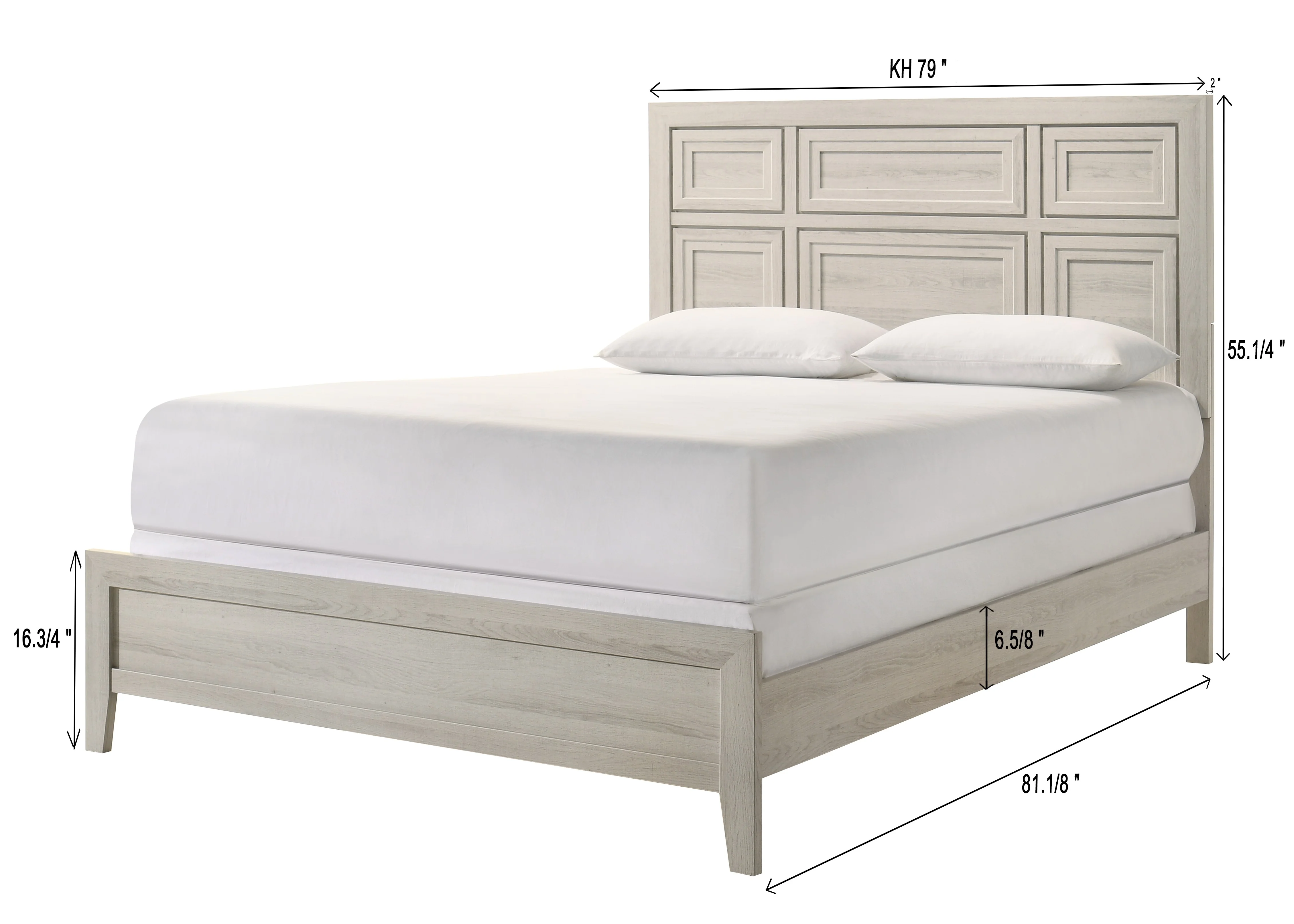 Lorraine Antique White Panel Bedroom Set - Image 6
