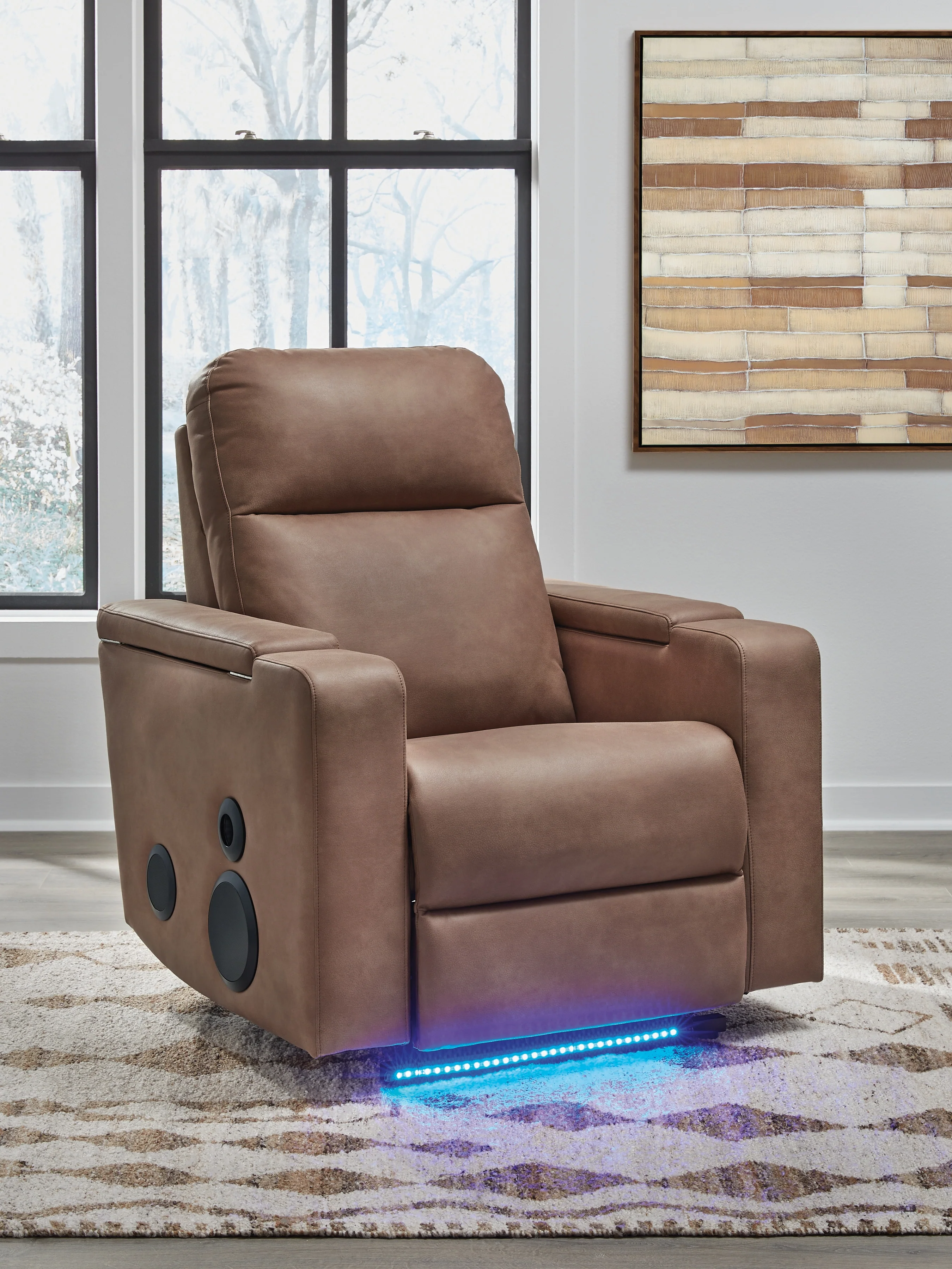 Lorrenton Caramel Glider PWR REC w/Audio System - Image 2