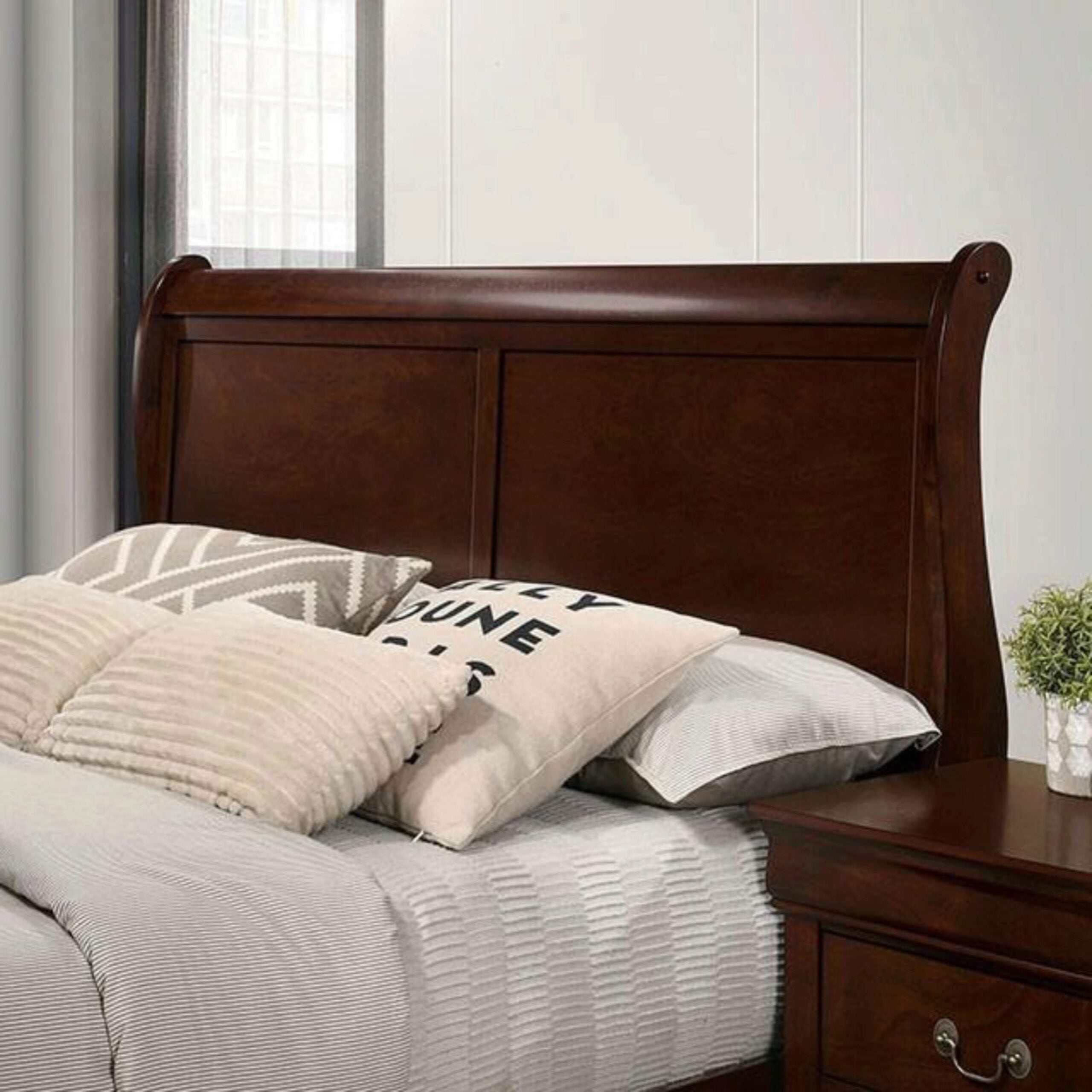 Louis Philippe Cherry E.King Bed - Image 2