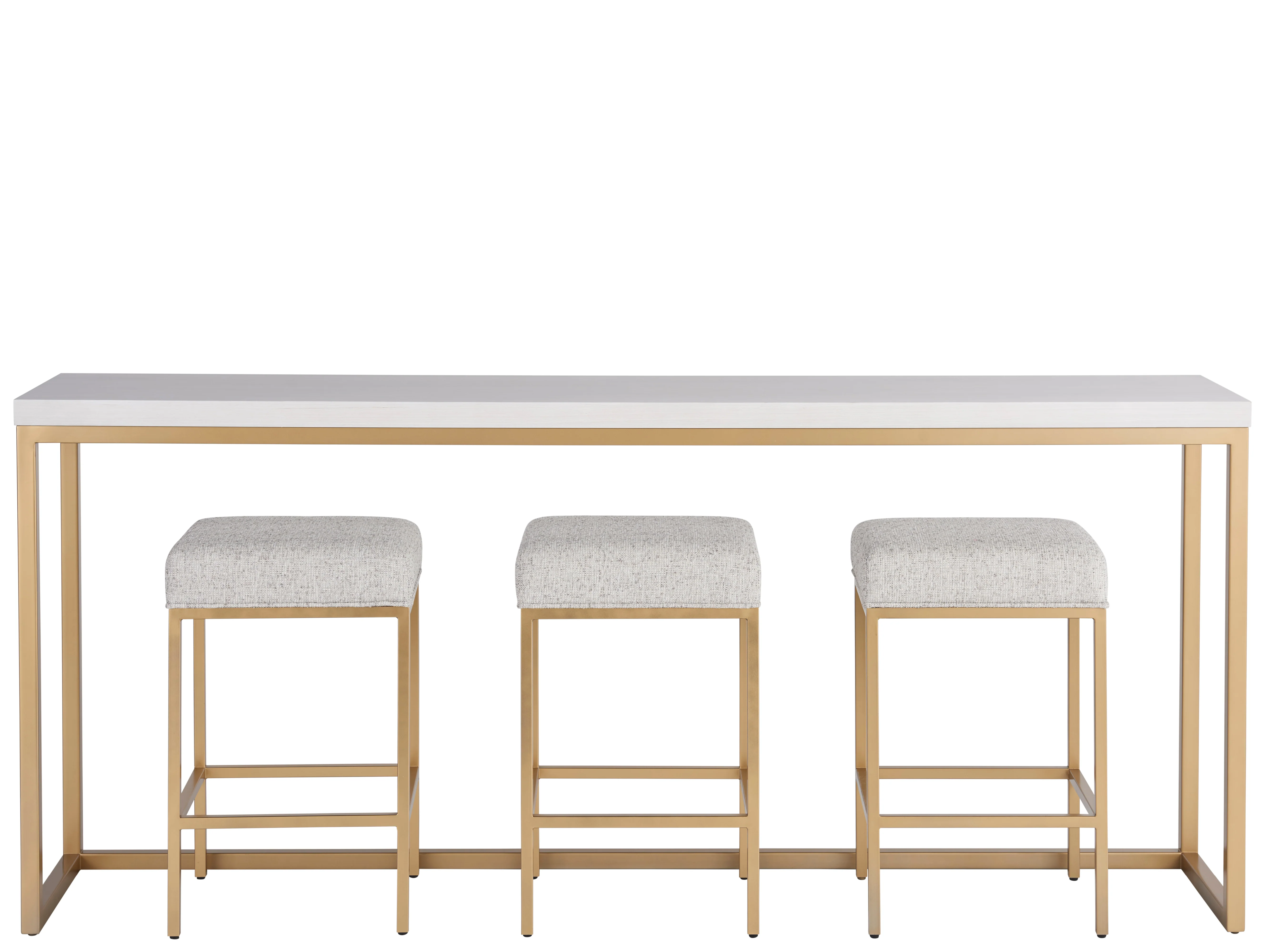 Love Joy Bliss Alabaster/Soft Gold Console Table - Image 2