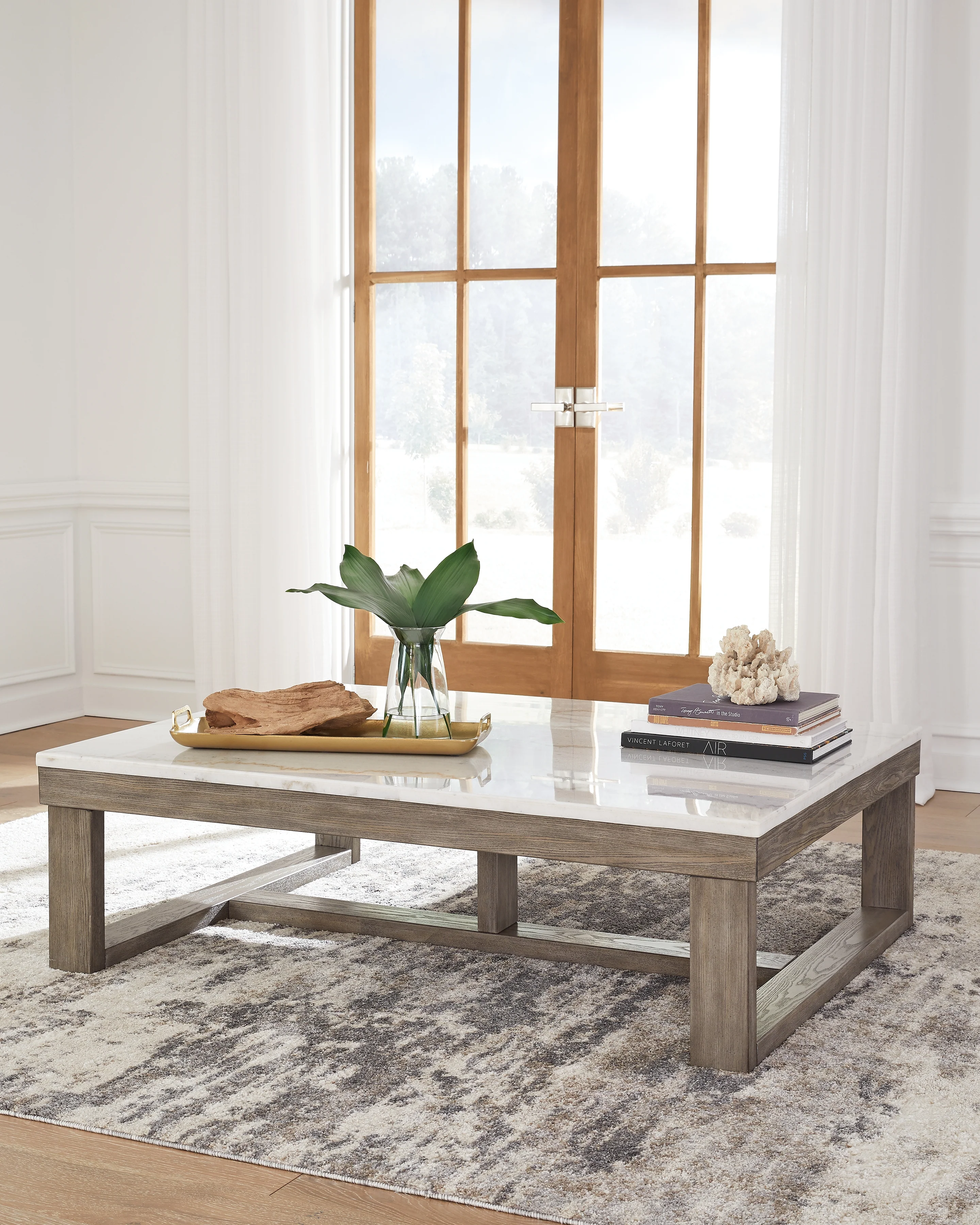 Loyaska Brown/Ivory Coffee Table, End and Sofa Table - Image 20