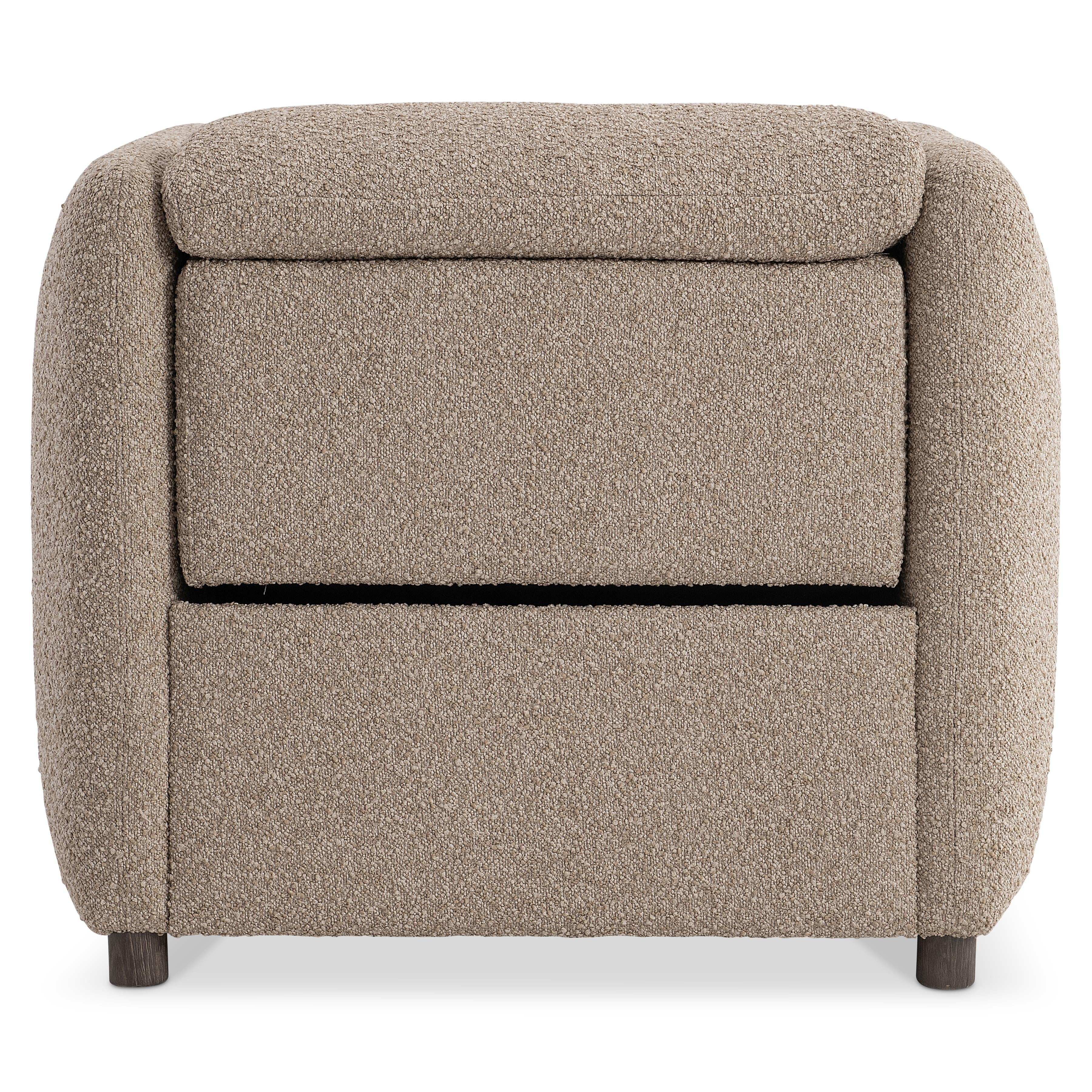 Luc Brown Fabric Power Motion Chair - Image 6