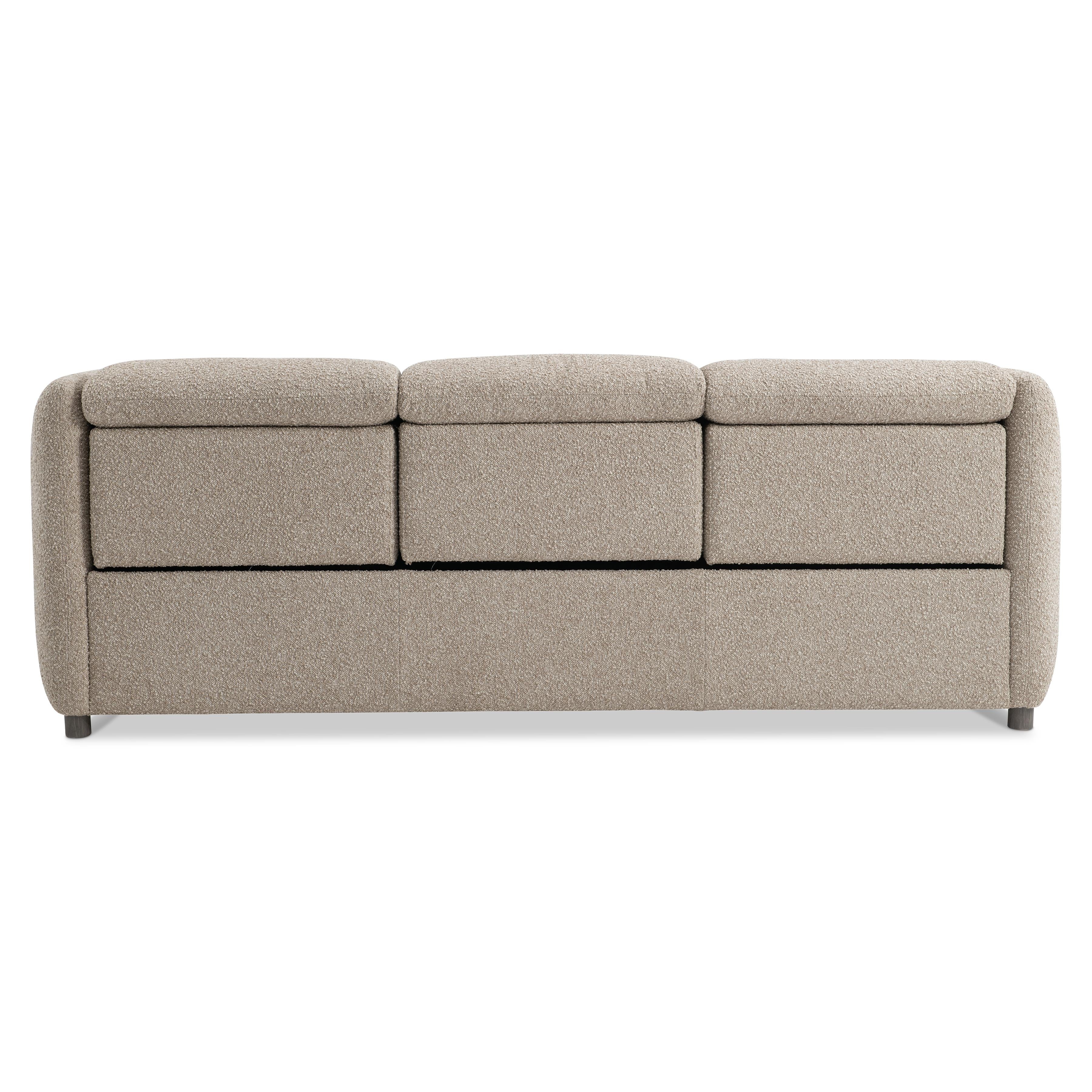 Luc Brown Fabric Power Motion Sofa - Image 12