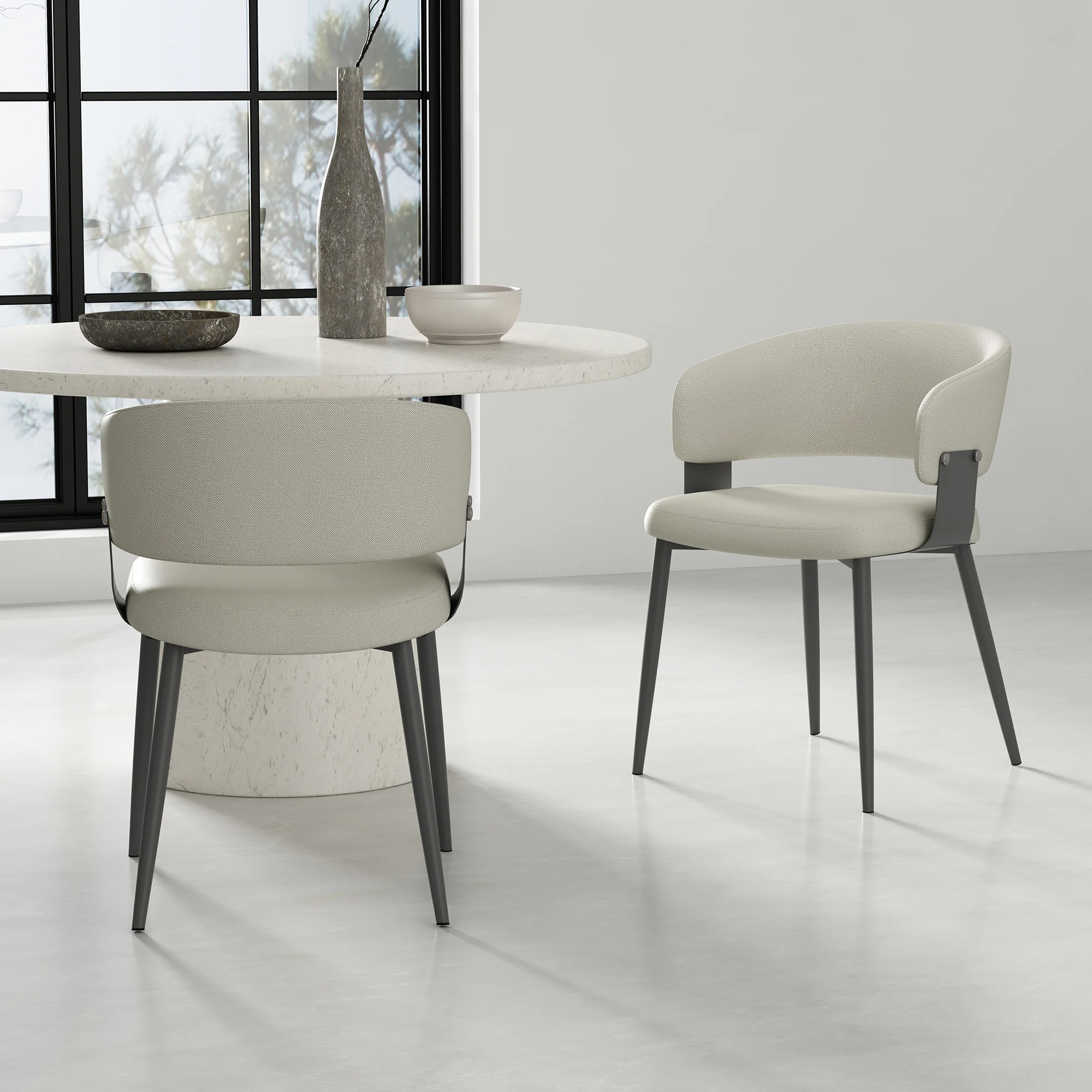 Luce Dining Chair in Oatmeal (set of 2) - Image 2