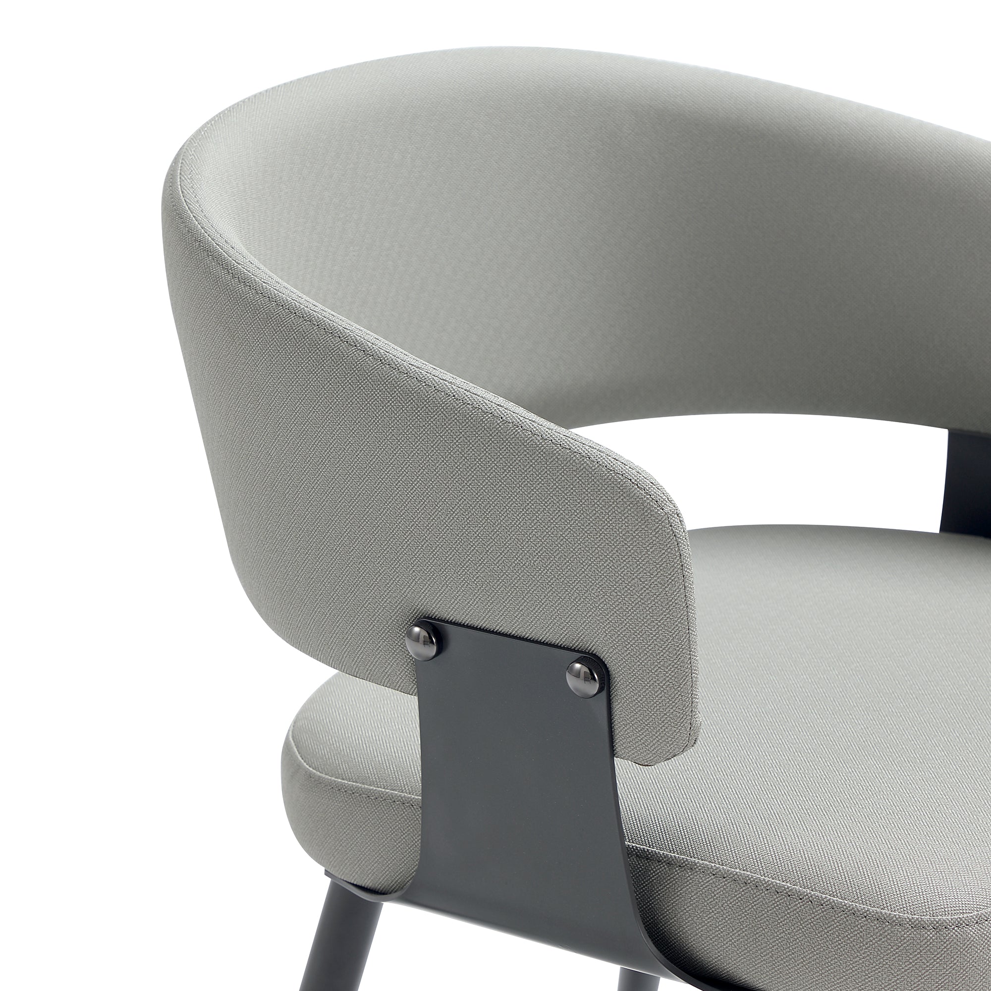 Luce Dining Chair in Stone Grey (set of 2) - Image 5