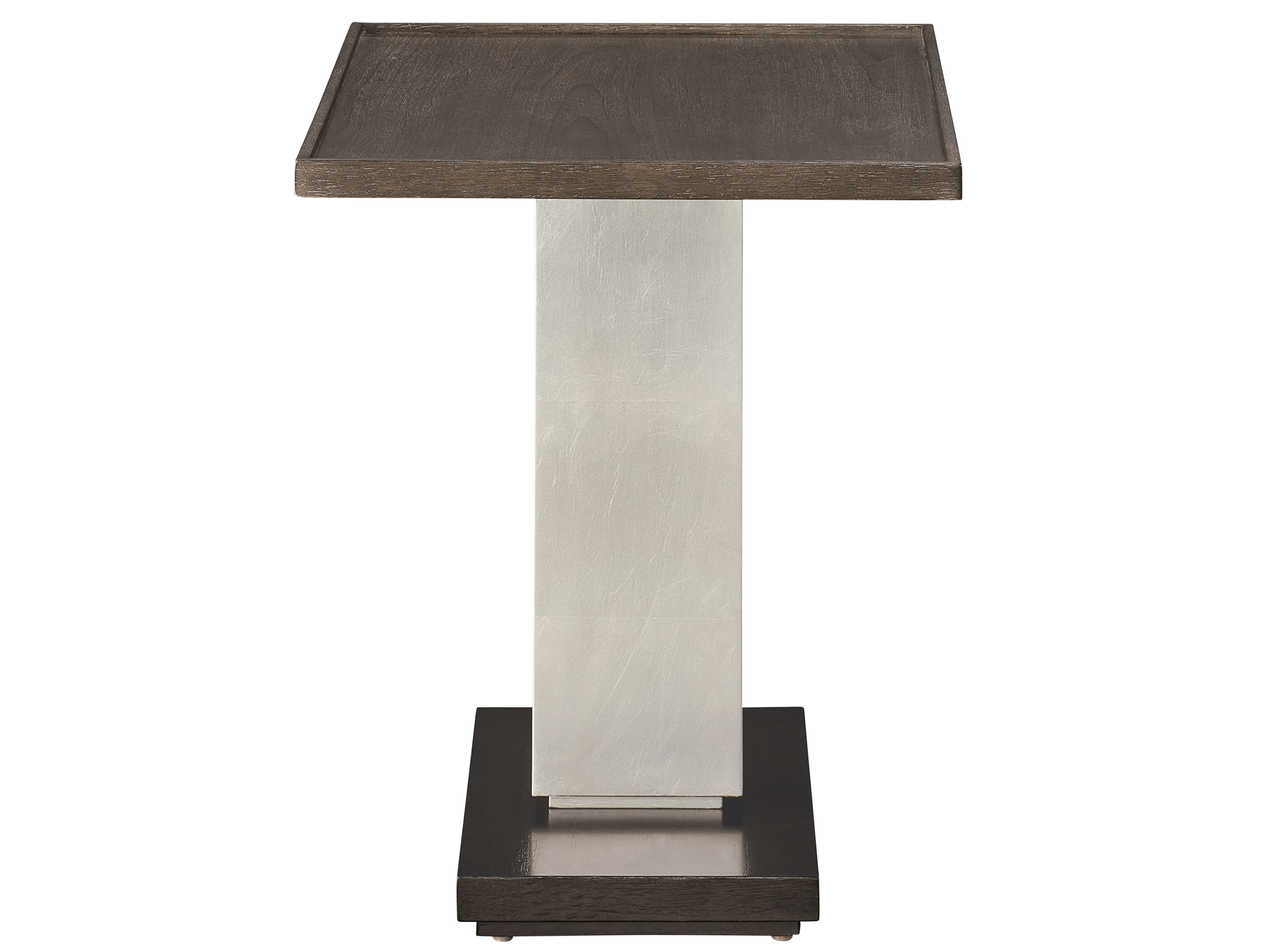 Lucia Otter/Silver Fox/Dark Walnut Side Table - Image 3