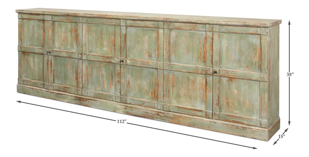 Luciana Green 6 Door Buffet - Image 12