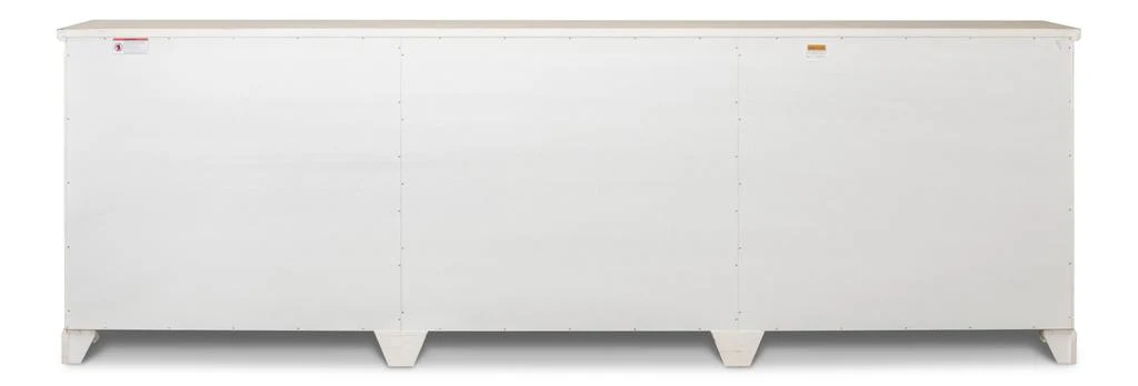 Luciana White Wood Doors Buffet - Image 5