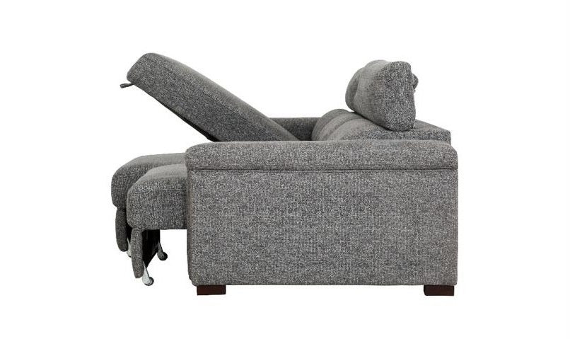 Lucious Gray Double Slider Power Sectional Sofa w/ Storage LAF Chaise - Image 8