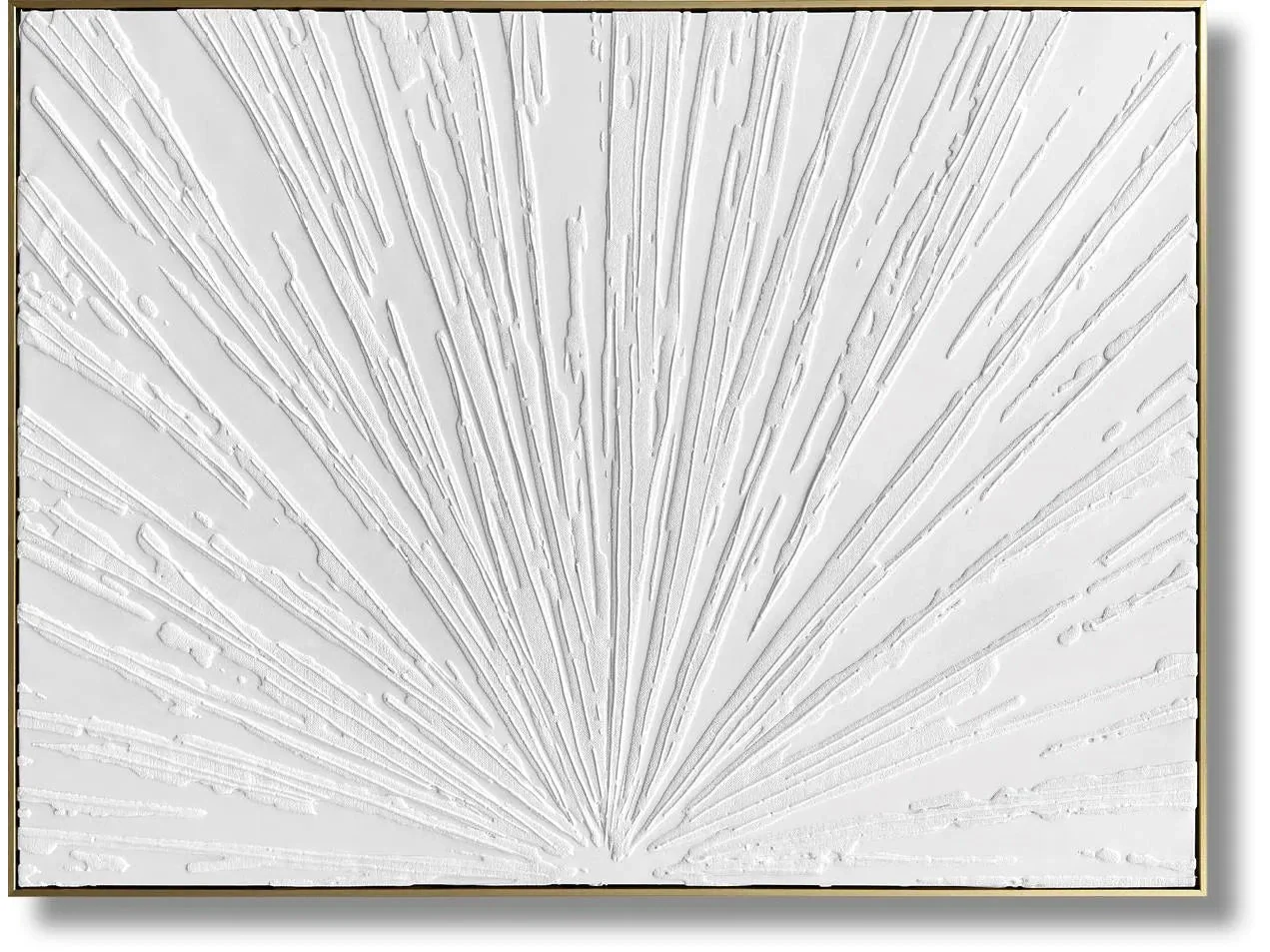 Luminous Burst Textured Canvas Wall Art