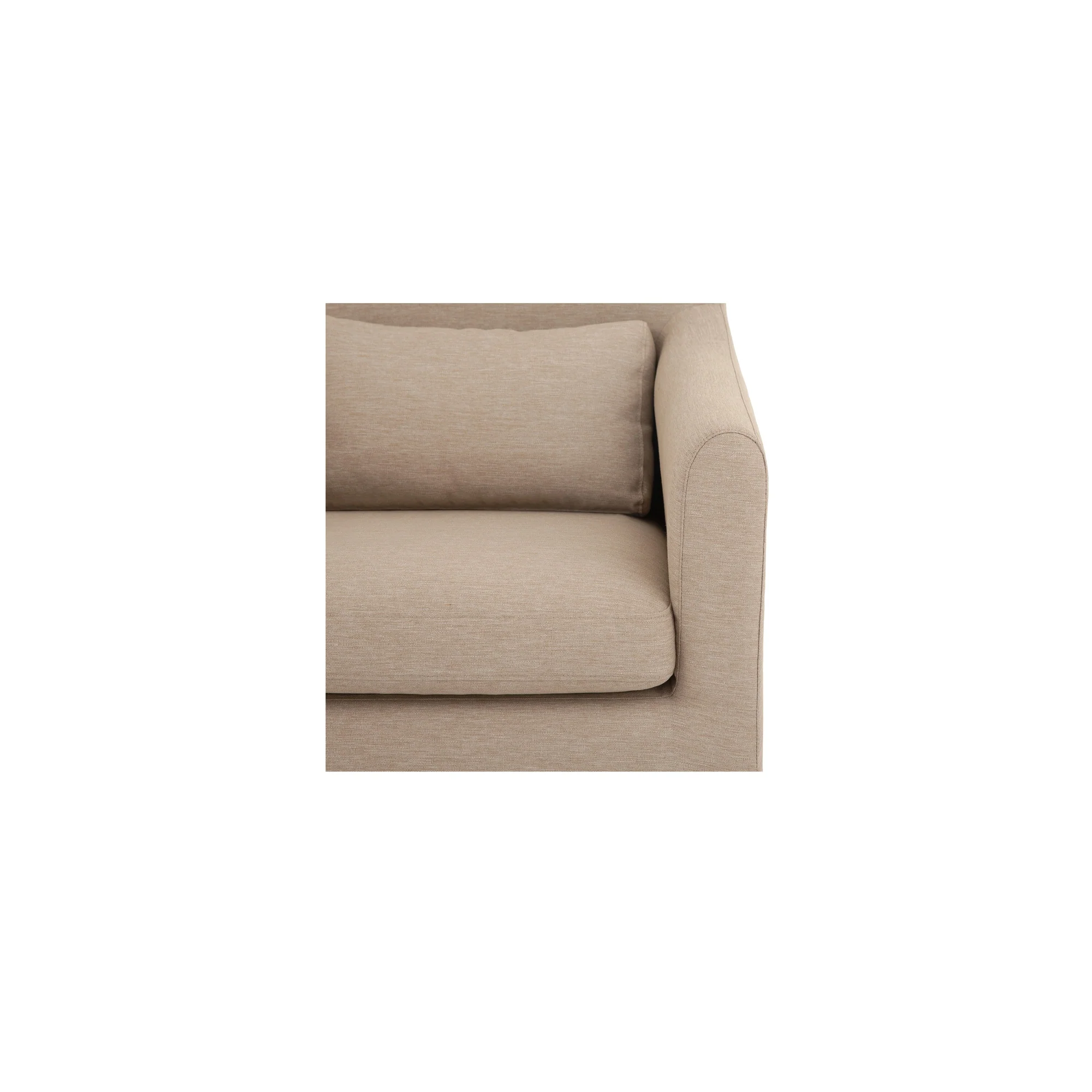 Lydia Light Brown Outdoor Slipcover Dining Chair - Image 5