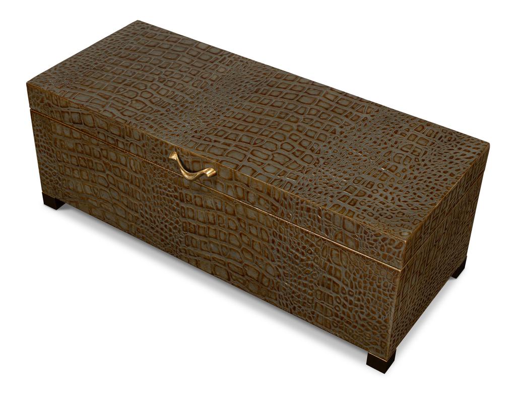 Lyle Green Leather Box - Image 4