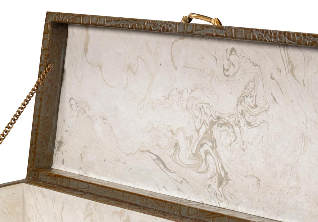 Lyle Green Leather Box - Image 6