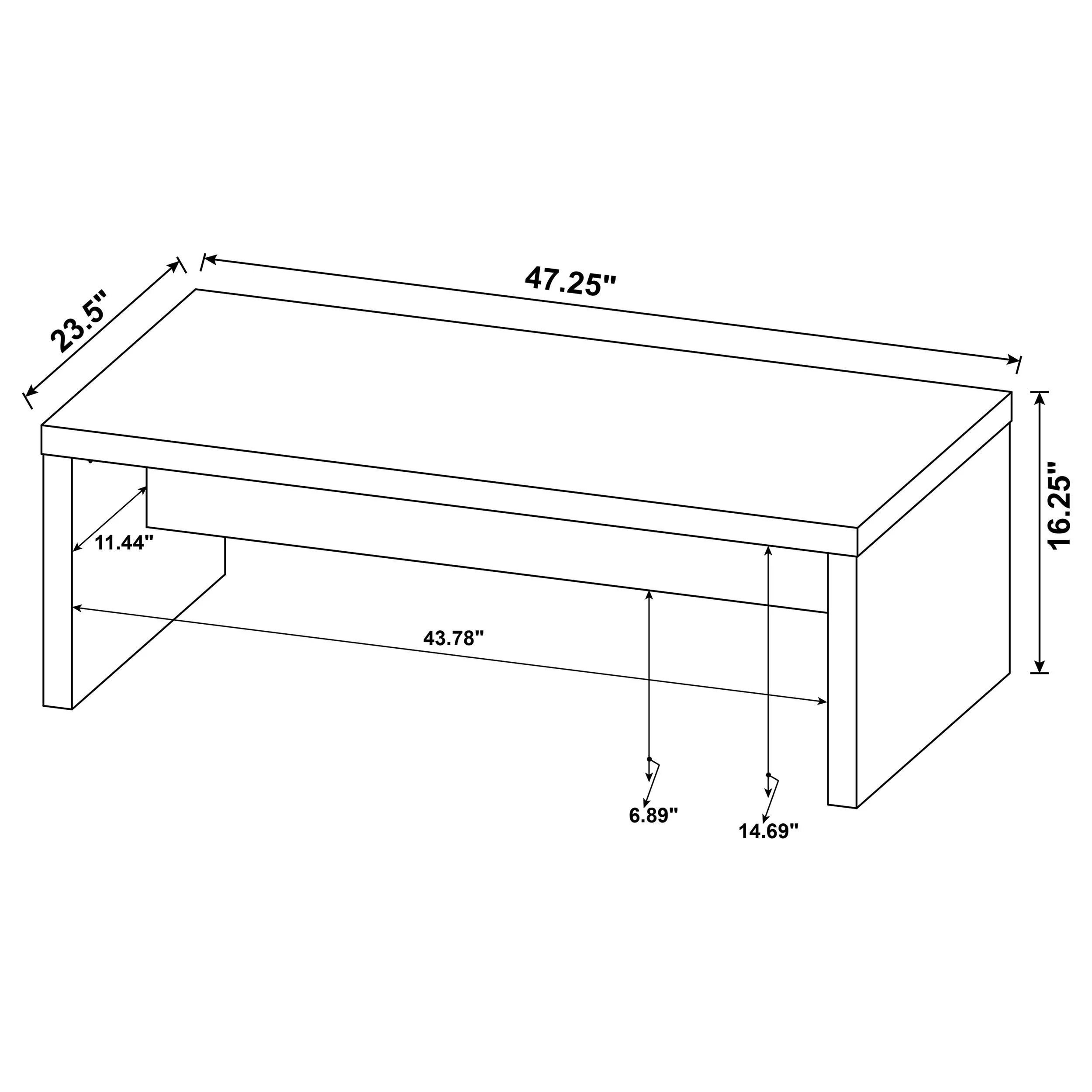 Lynette Mango 3-piece Rectangular Coffee and End Table Set - Image 11