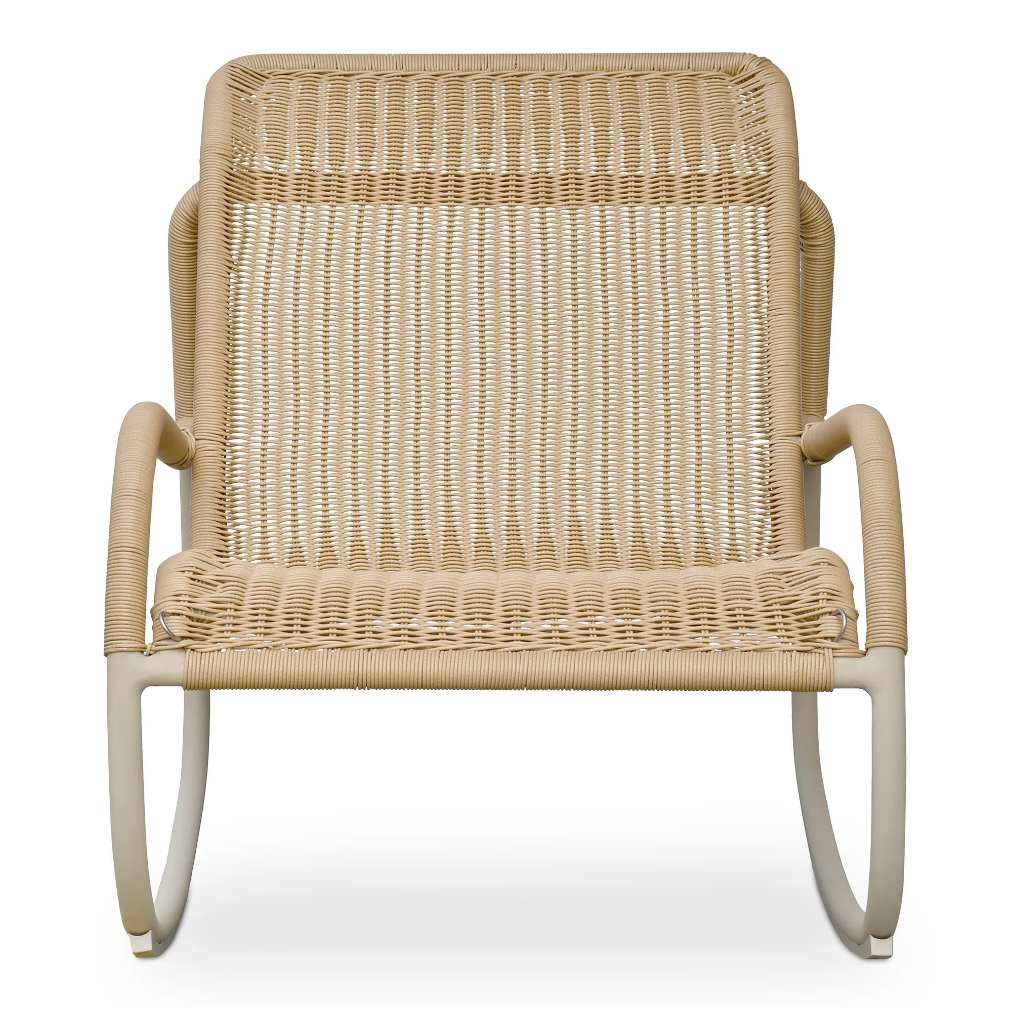 Lyra Beige Outdoor Rocking Chair - Image 6