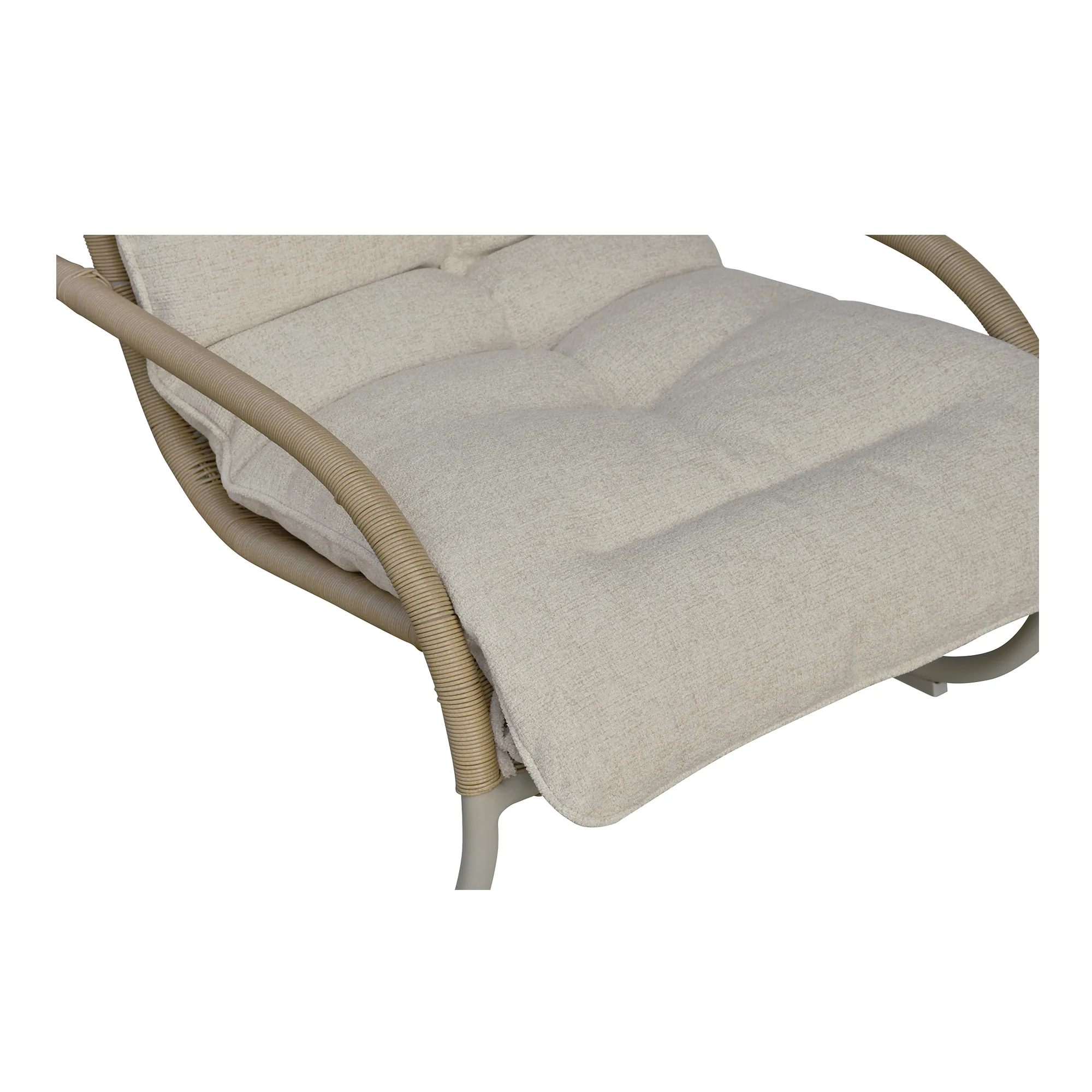 Lyra Beige Outdoor Rocking Chair - Image 8