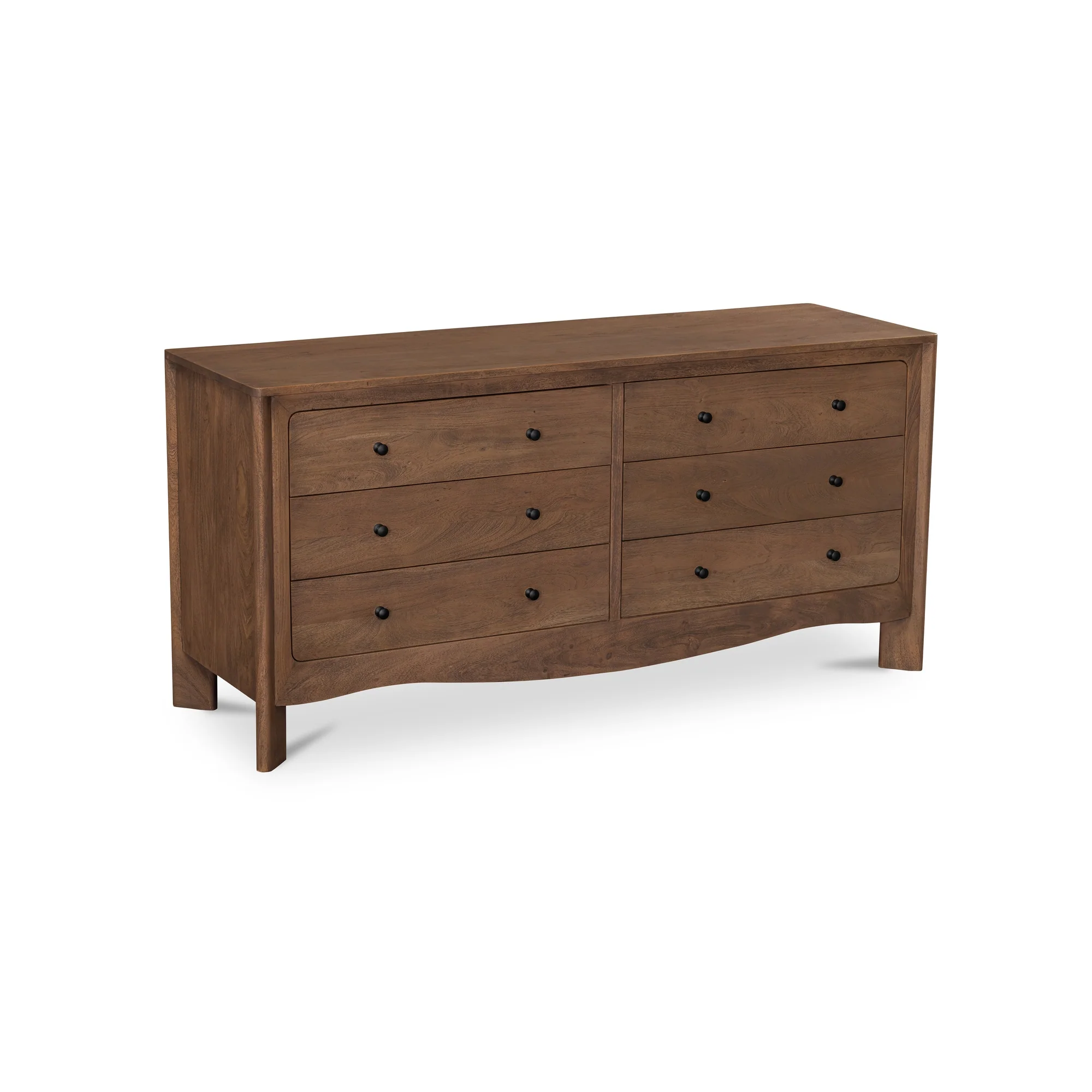 Mabel Dark Brown 6 Drawer Dresser - Image 3