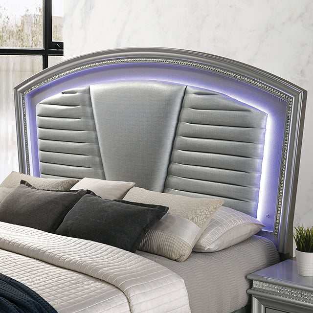 Maddie Silver Eastern King Bed - Image 4