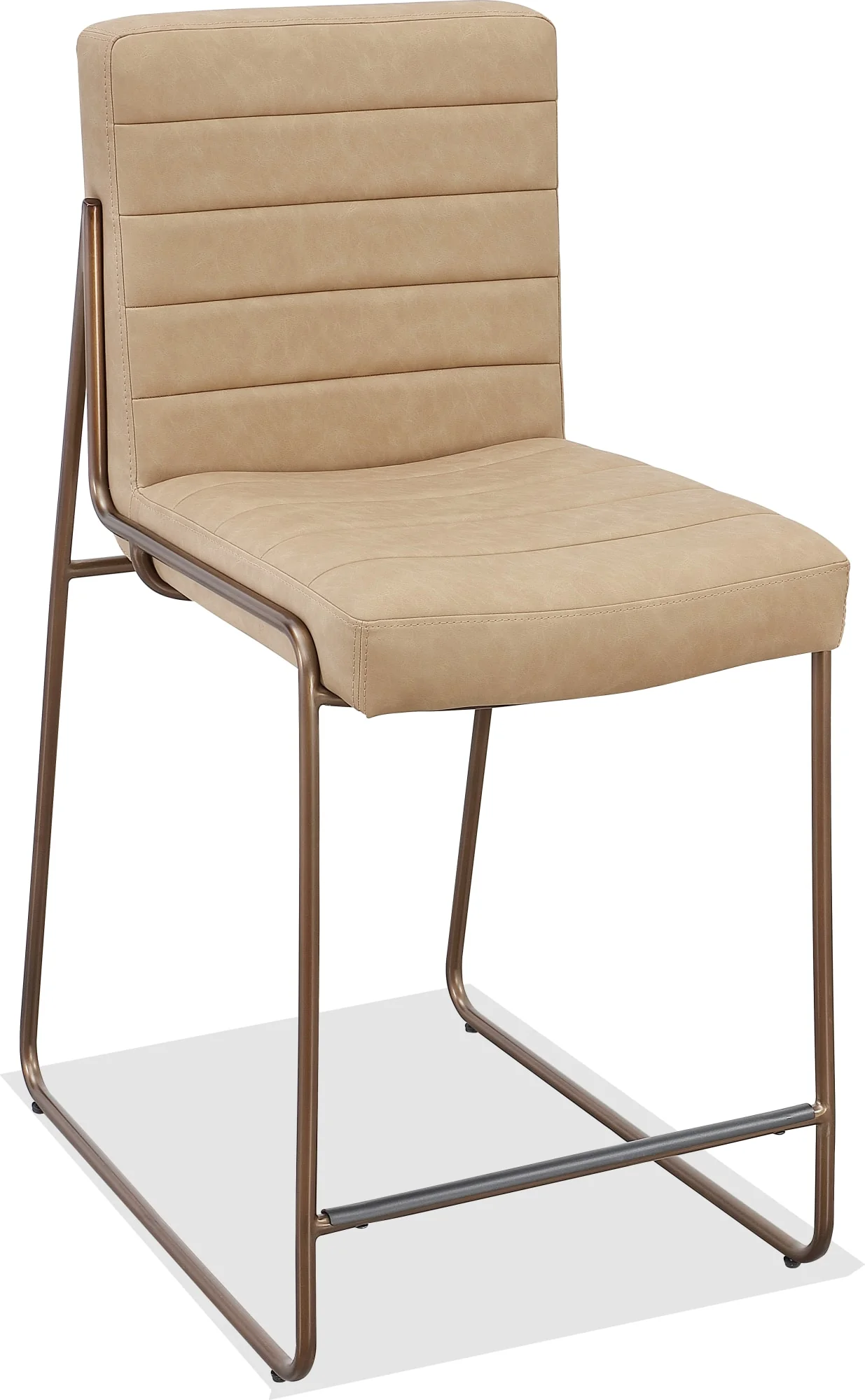Madison Honey/Light Bronze Metal Frame Counter Stool - Image 2