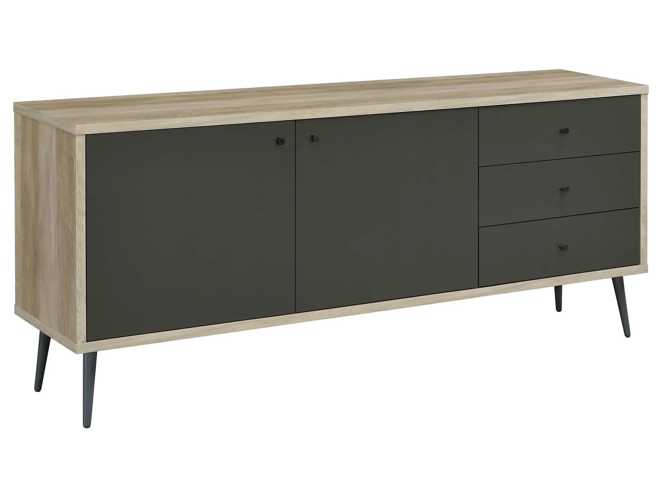 Maeve Grey / Antique Pine Accent Cabinet
