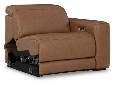 Magic Man Caramel 2-Piece Power Reclining Sectional Loveseat (Online Special Price) - Image 11