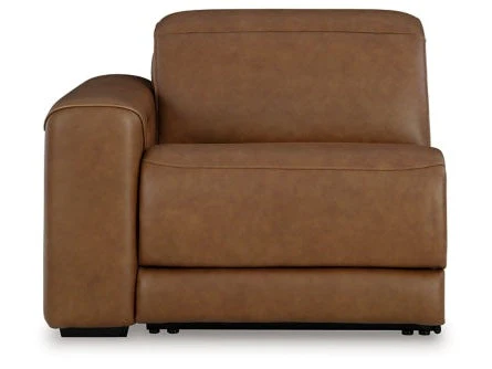 Magic Man Caramel 2-Piece Power Reclining Sectional Loveseat (Online Special Price) - Image 6