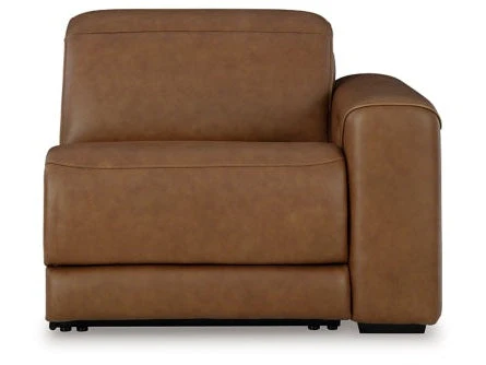 Magic Man Caramel 2-Piece Power Reclining Sectional Loveseat (Online Special Price) - Image 9