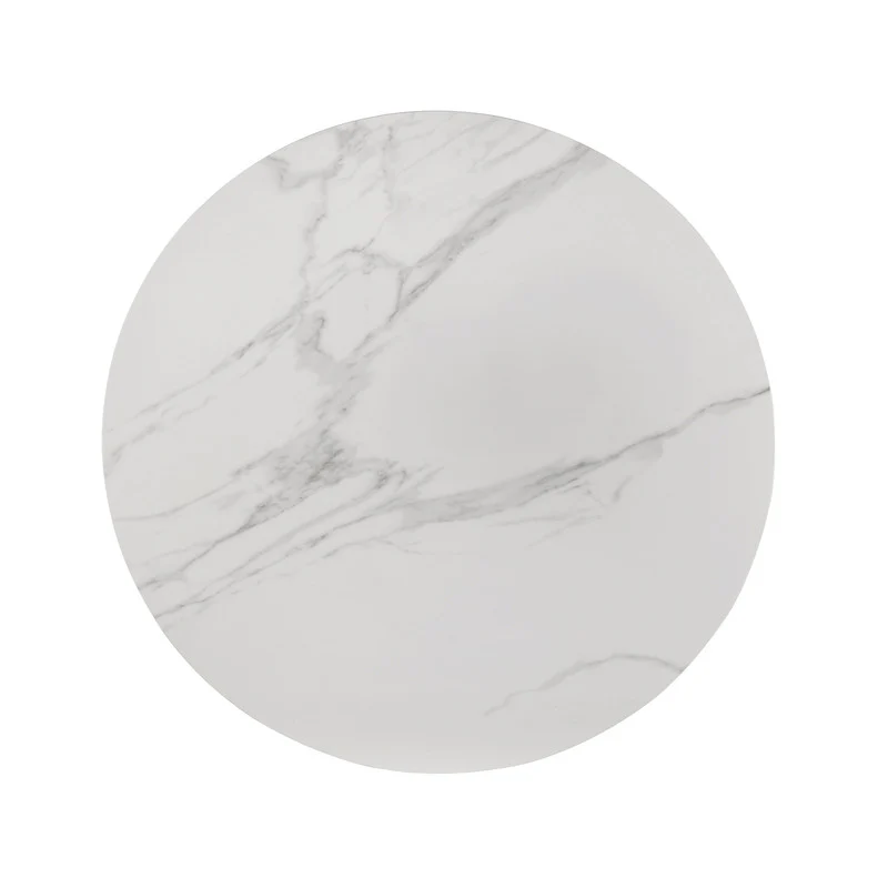 Maidstone Black/White Round Dining Table - Image 3