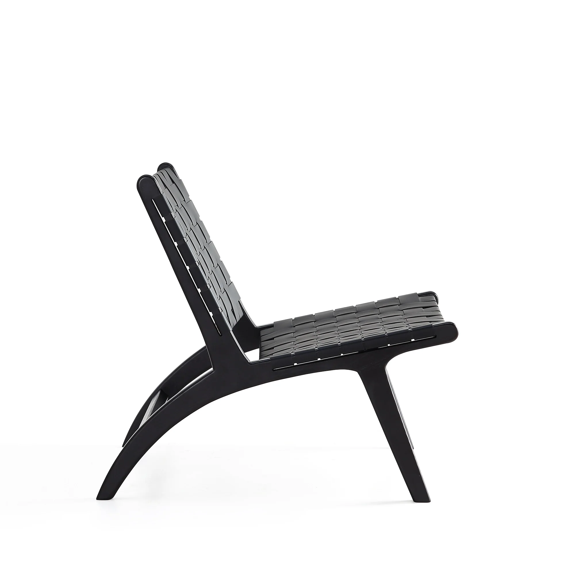 Maintenon Leatherette Accent Chair in Black (set of 2) - Image 5