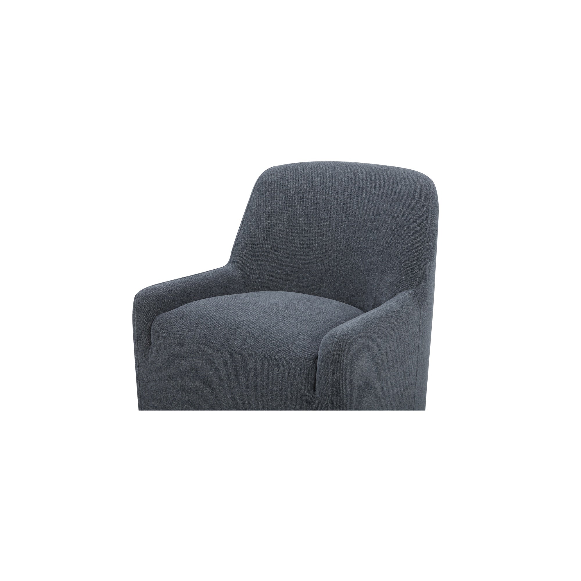 Maisie Slate Blue Rolling Dining Chair - Image 5