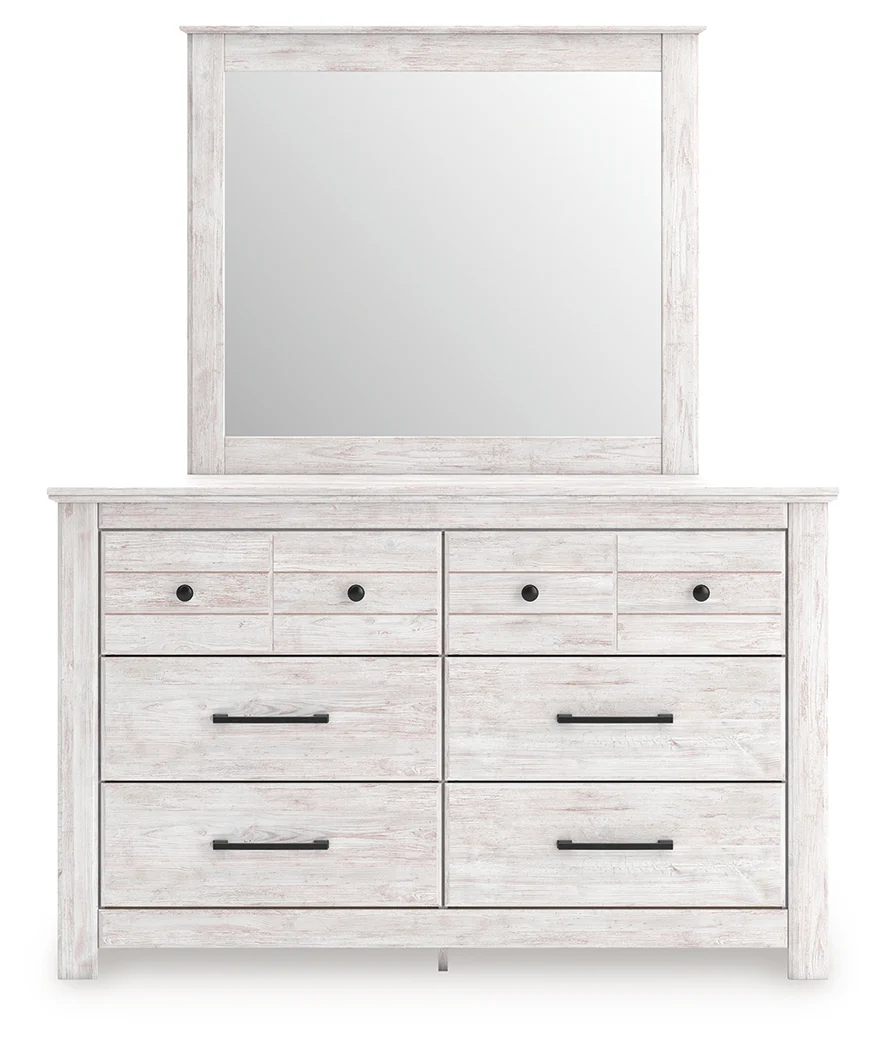 Makidern Whitewash Dresser and Mirror - Image 5