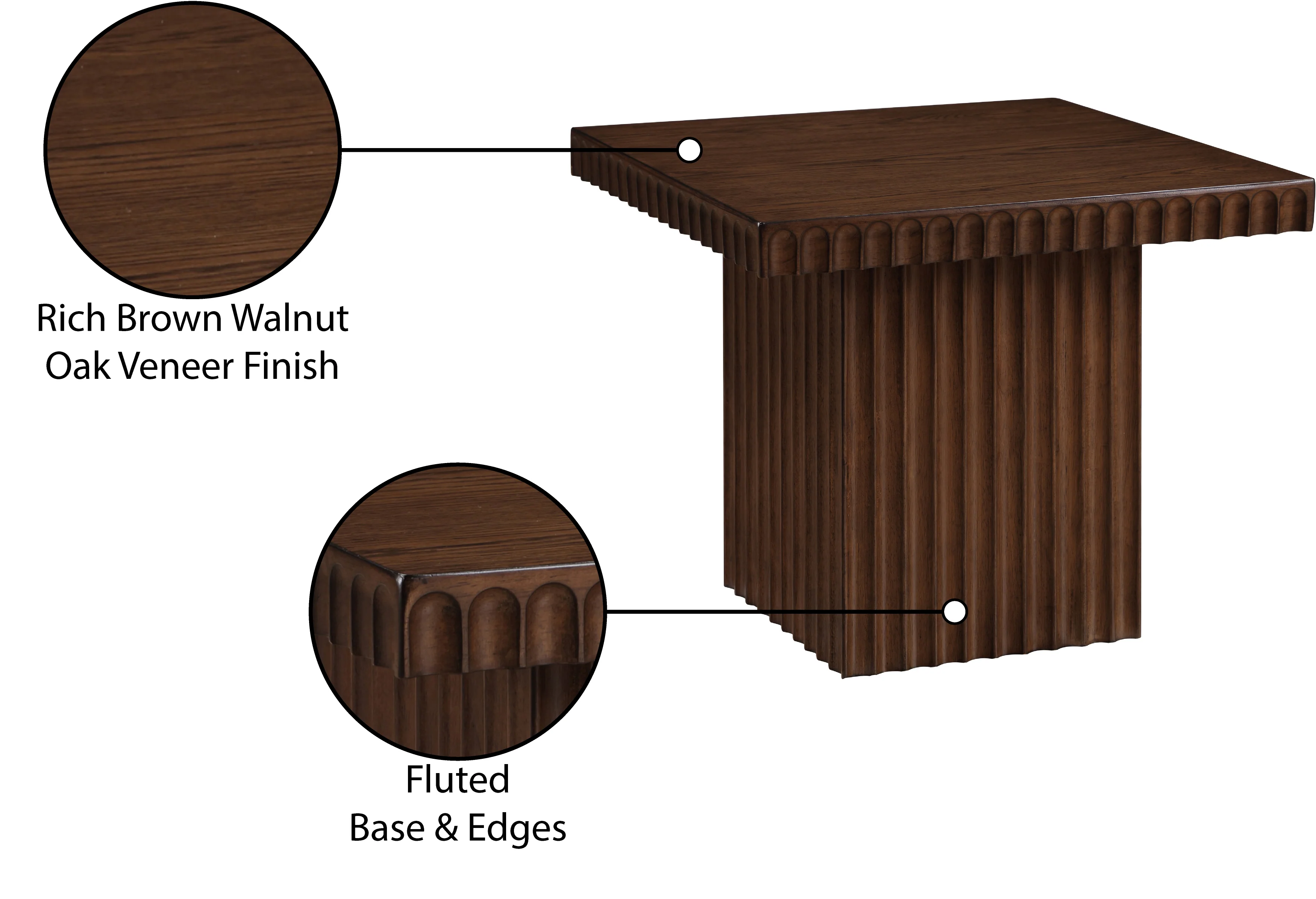 Malibu Brown Wood And Oak Veneer Coffee Table - Image 9