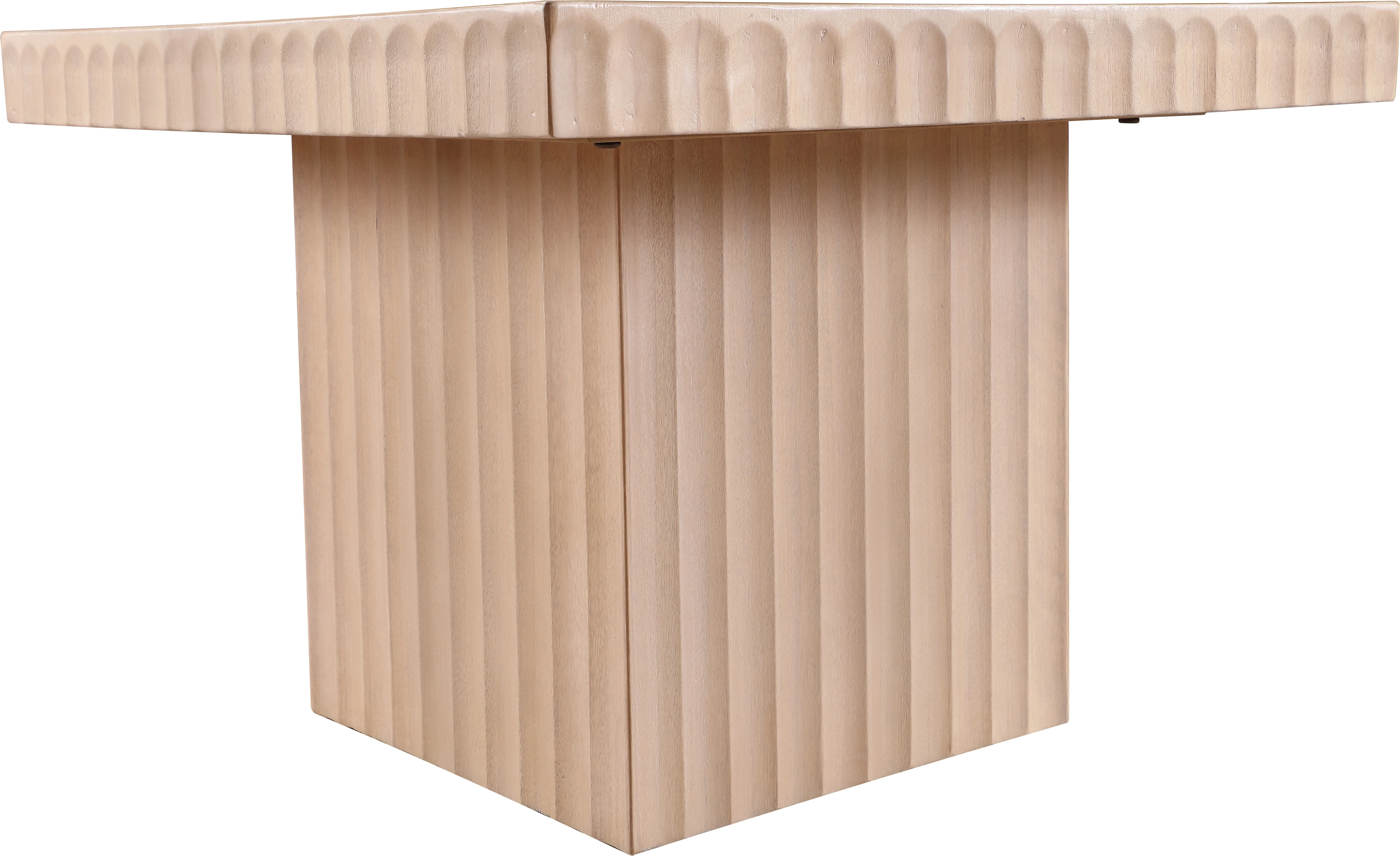 Malibu Natural Wood And Oak Veneer Coffee Table - Image 3