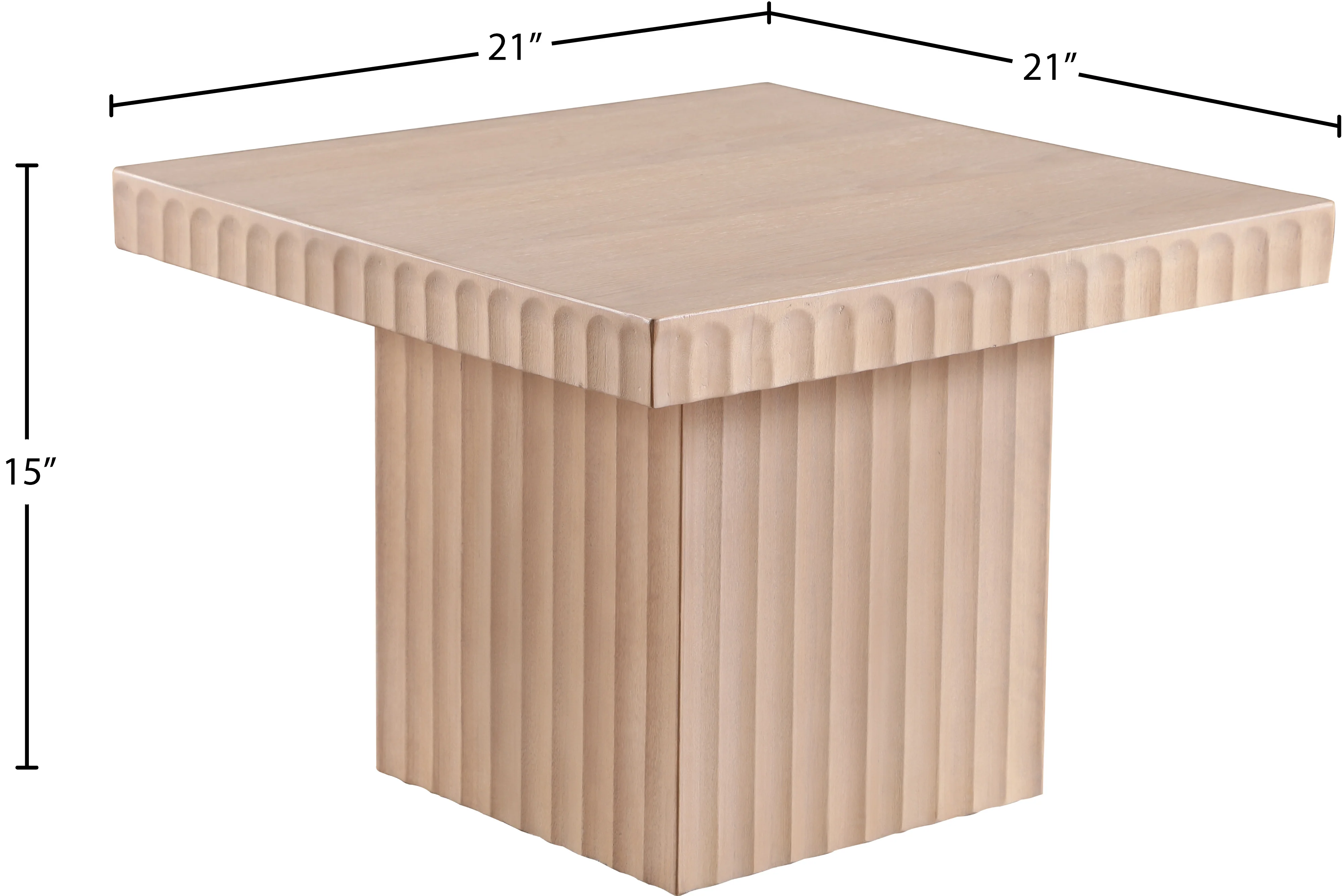 Malibu Natural Wood And Oak Veneer Coffee Table - Image 8