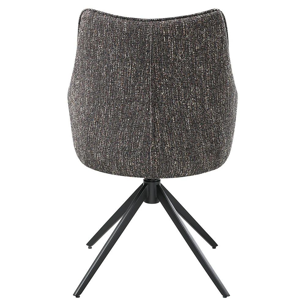 Malika Brown Swivel Side Chair (Set of 2) - Image 5