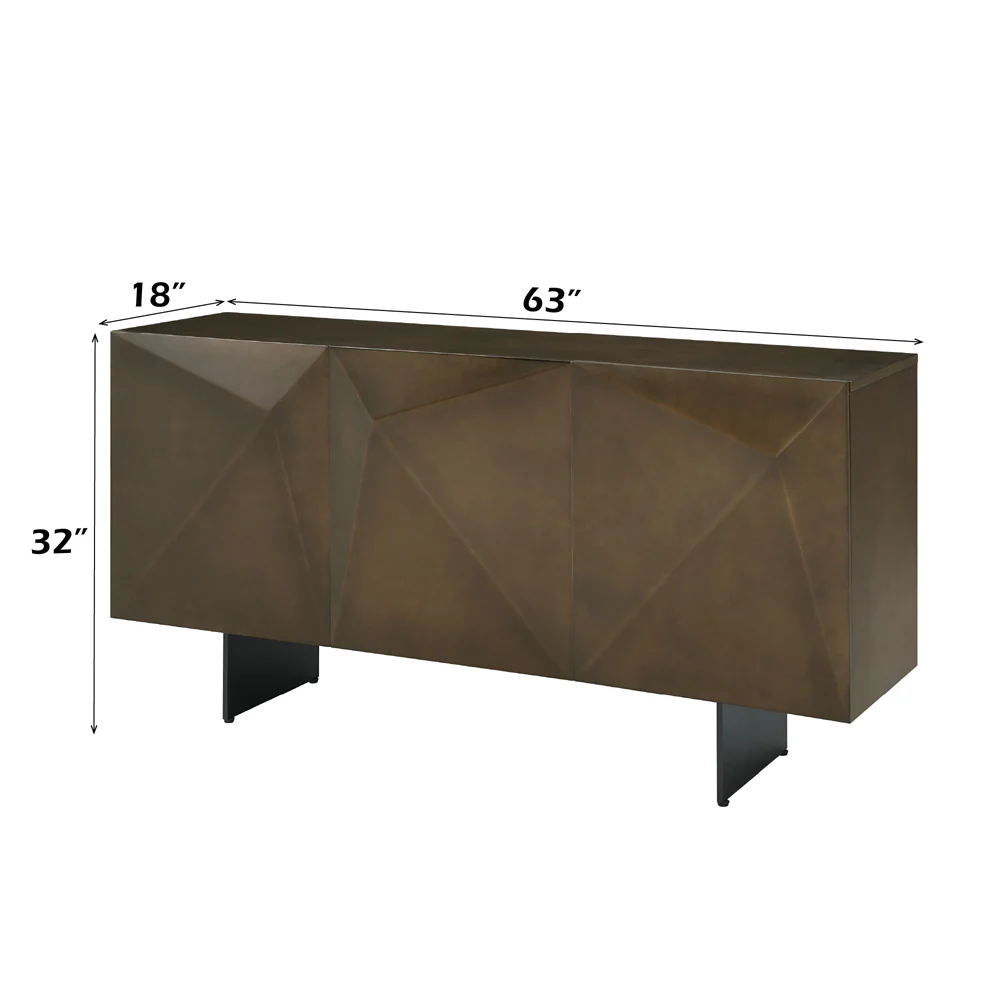 Malika Ceramic Top/Copper Cross Brushed Server - Image 5