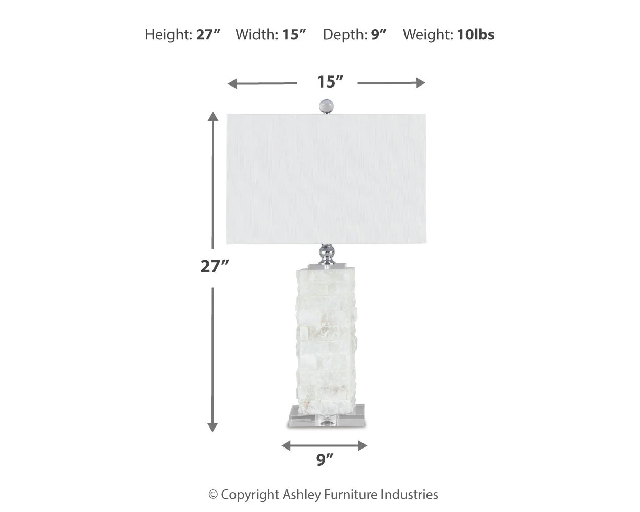 Malise White Table Lamp (Set of 2) (Online Special Price) - Image 4