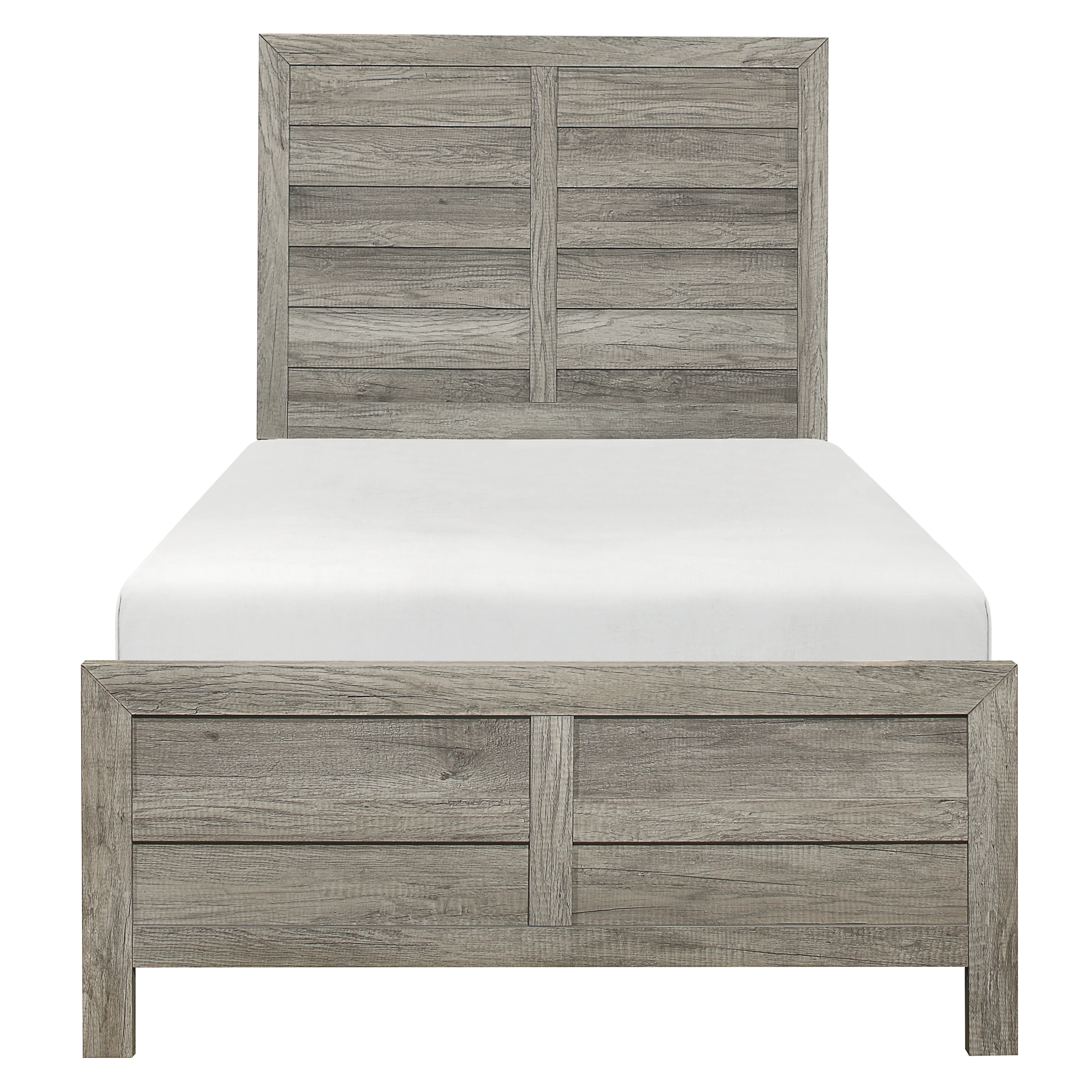 Mandan Gray 4-piece Twin Bedroom Set - Image 2