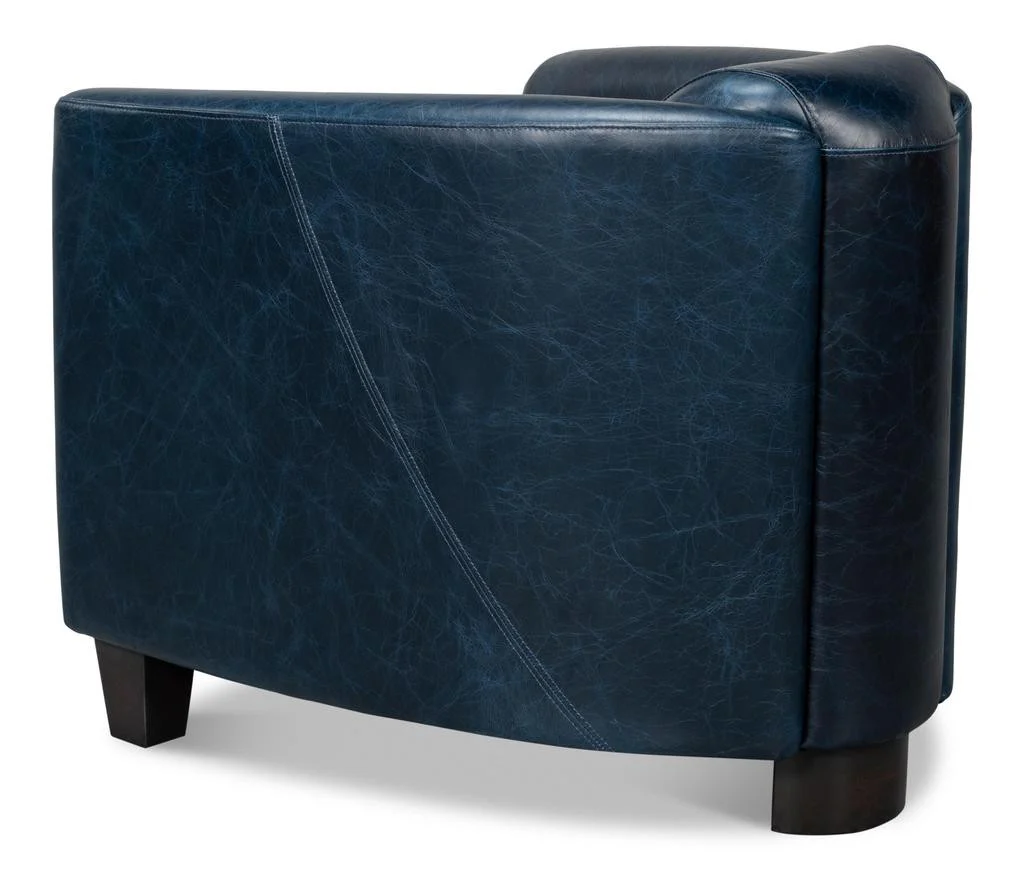 Mandy Blue Arm Chair - Image 12
