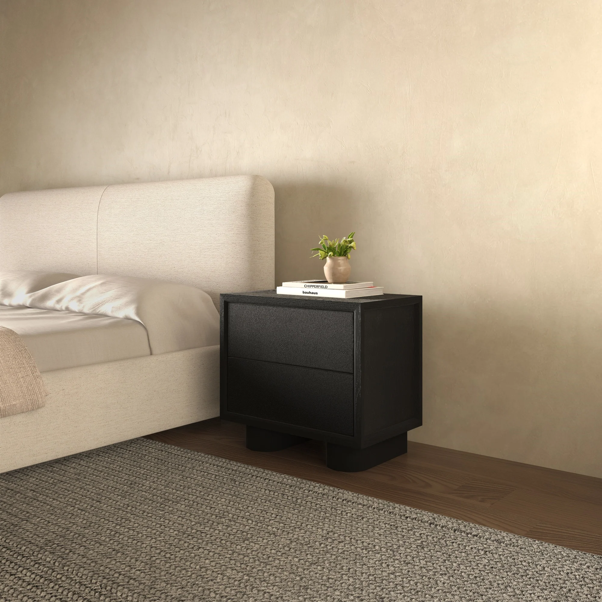 Marcelle Black Nightstand - Image 7