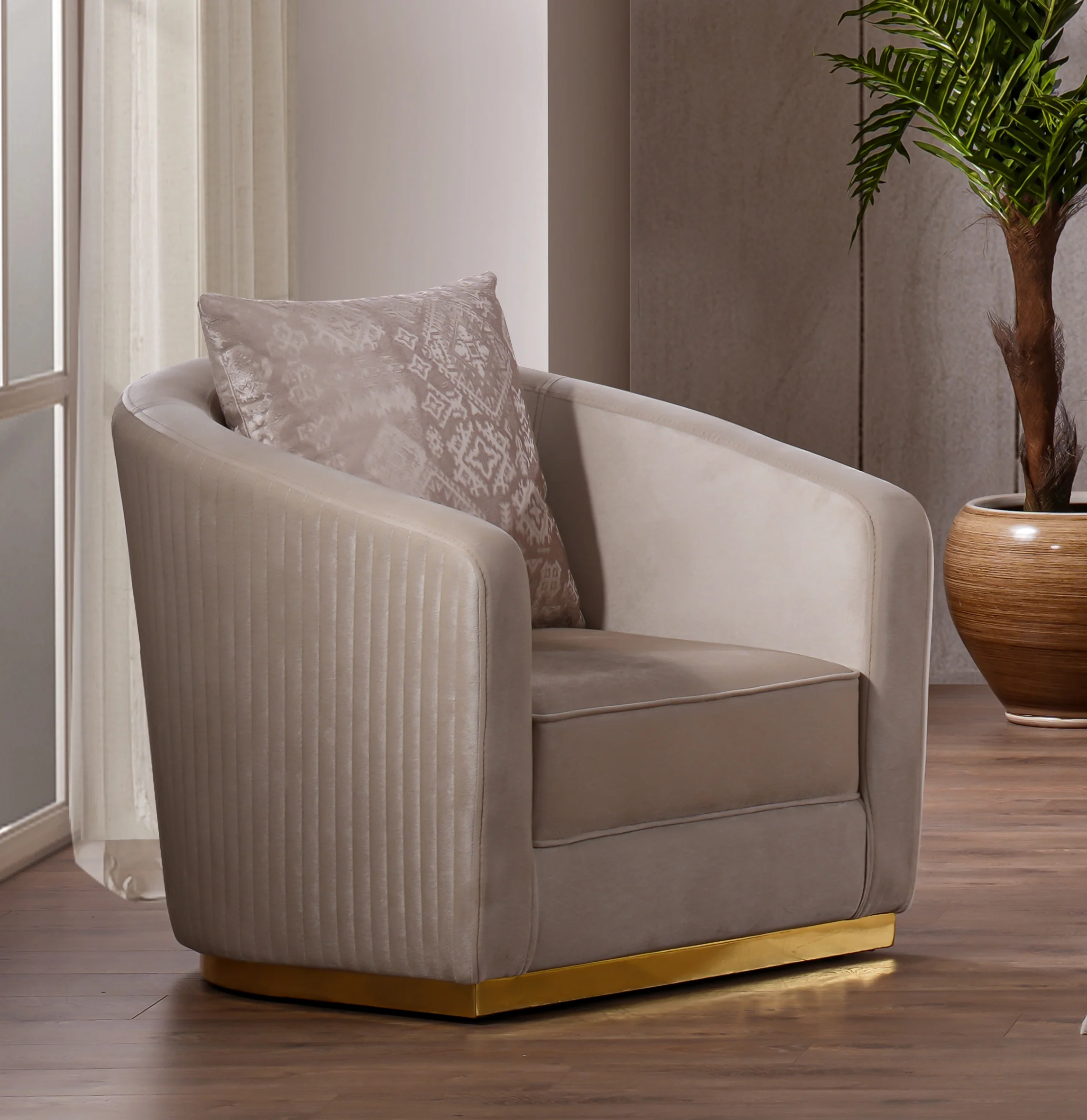 Margo Cream Living Room Set - Image 10