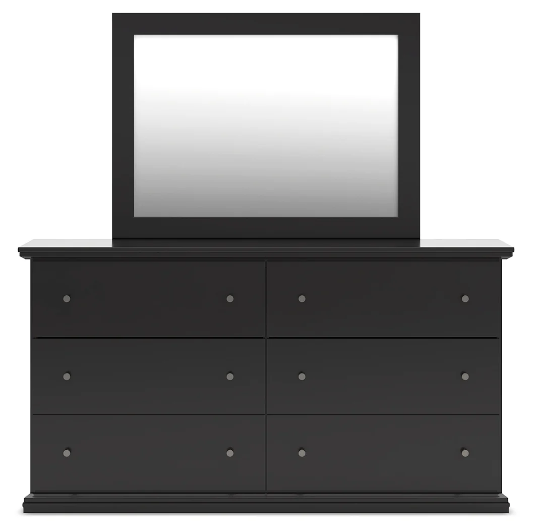 Maribel Full Panel Bed with Dresser, Mirror and 2 Nightstands - Image 2