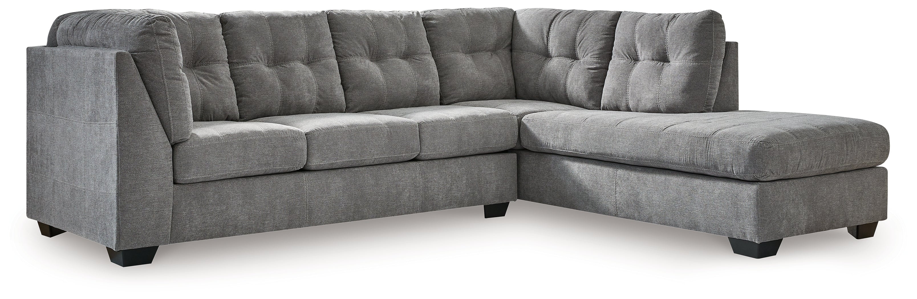 Marleton Gray 2-Piece Sleeper Sectional with Chaise (Online Special Price) - Image 2