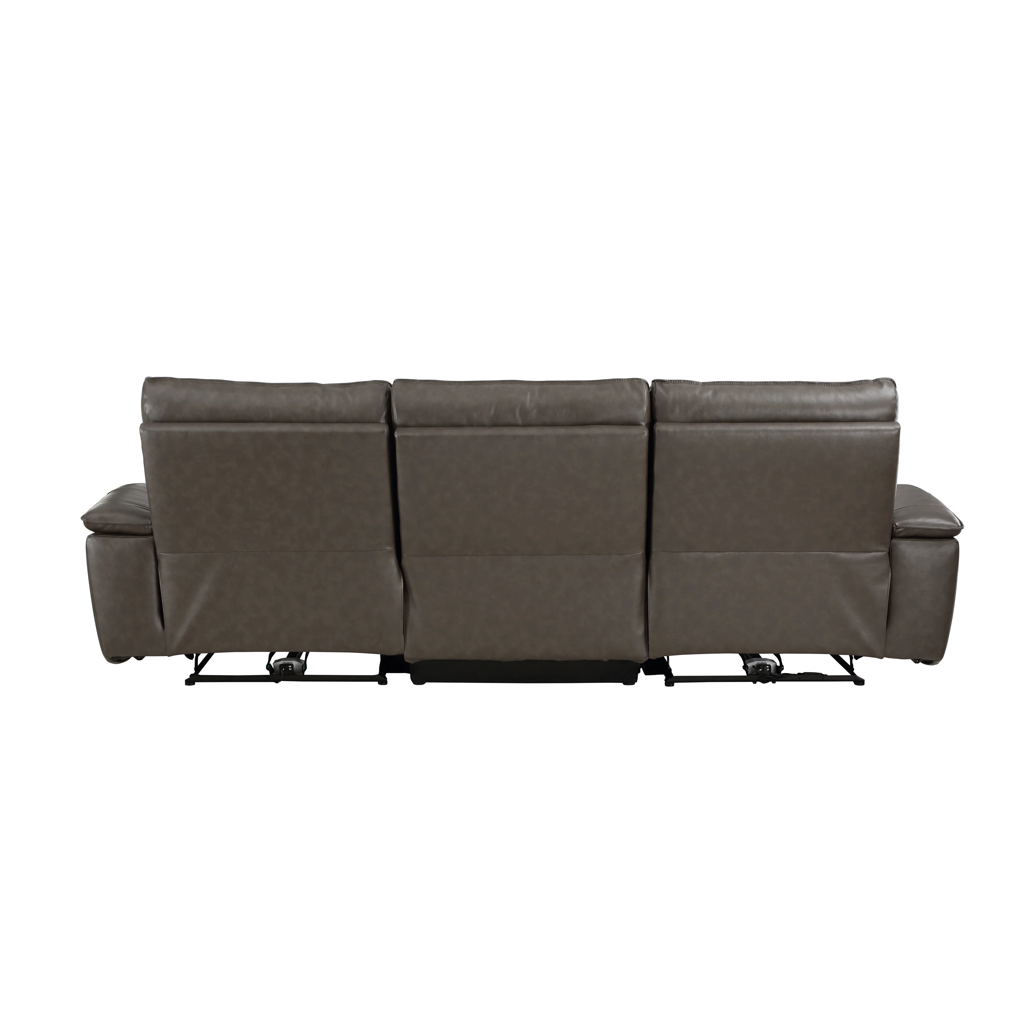 Maroni Dark Brown Power Reclining Sofa and Loveseat - Image 4