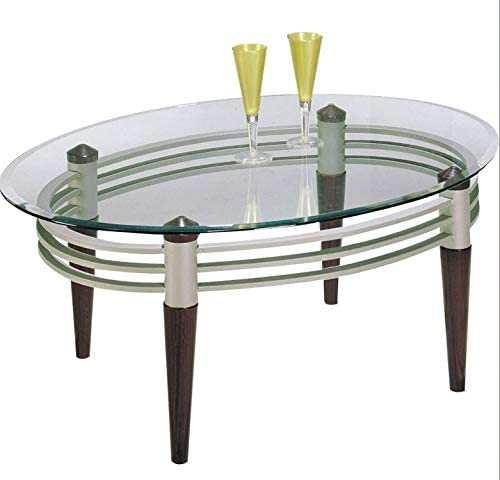Marseille Cherry, Silver & Clear Glass Coffee/End Table Set (Set of 3) - Image 2