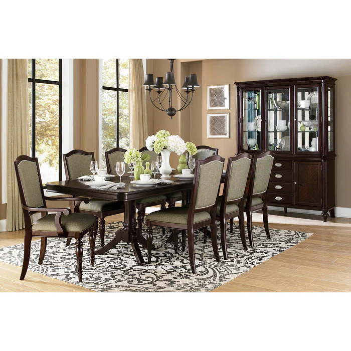 Marston Dark Cherry Arm Chair (Set of 2) - Image 8